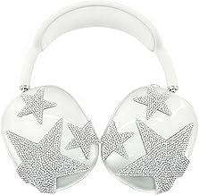 Star Bling Case Cover for AirPods Max Headphones(2024/2020)(USB-C/Lightning),Clear Soft TPU Anti-Scratch Ear Pad/Ear Cups/Headband Case Transparent Accessories for Apple AirPods Max