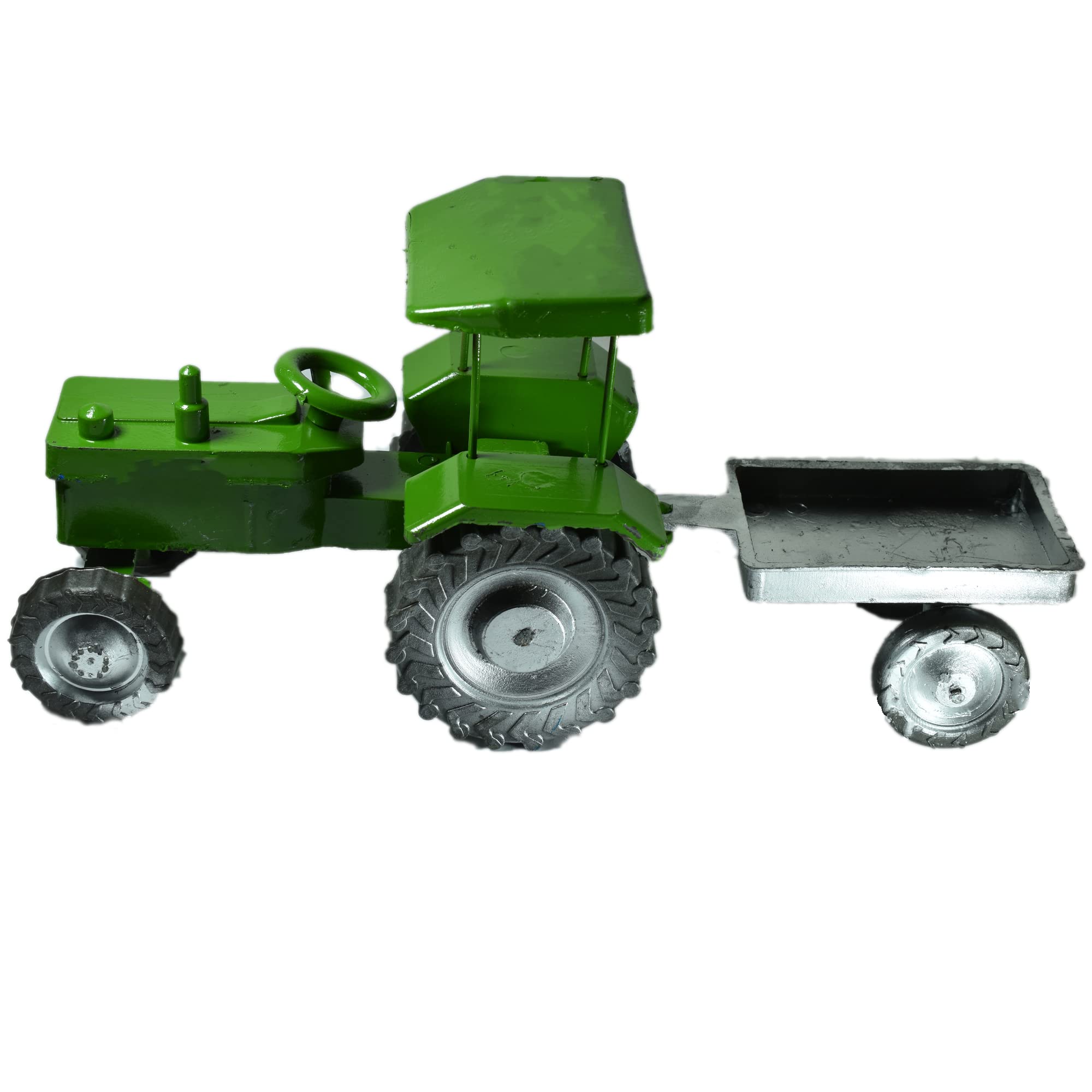 Big Size Toy Tractor for Kids Unbreakable Plastic Material Multicolour (Green) 1