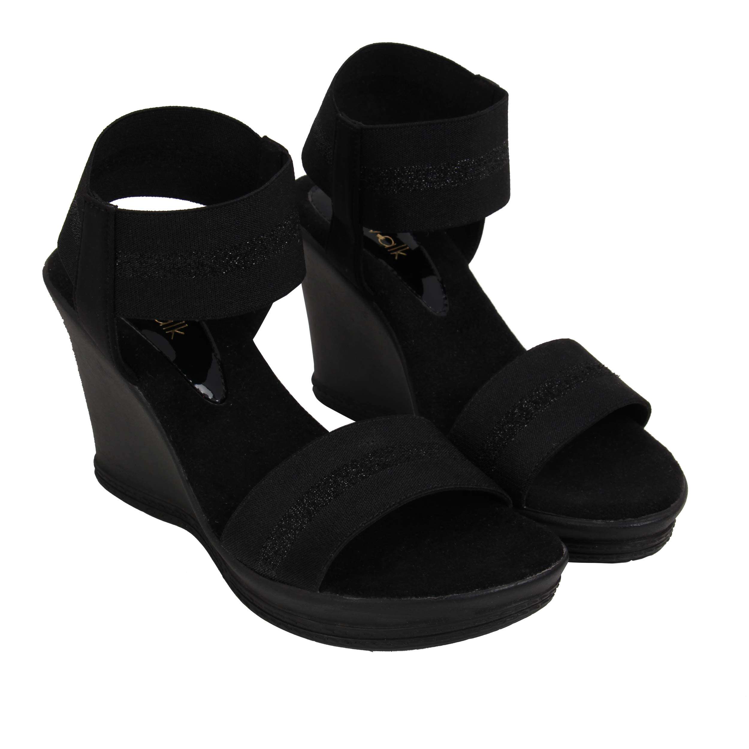 Catwalk Women's Black Fashion Sandals - 6 UK/India (38 EU)(1119C-6) 3