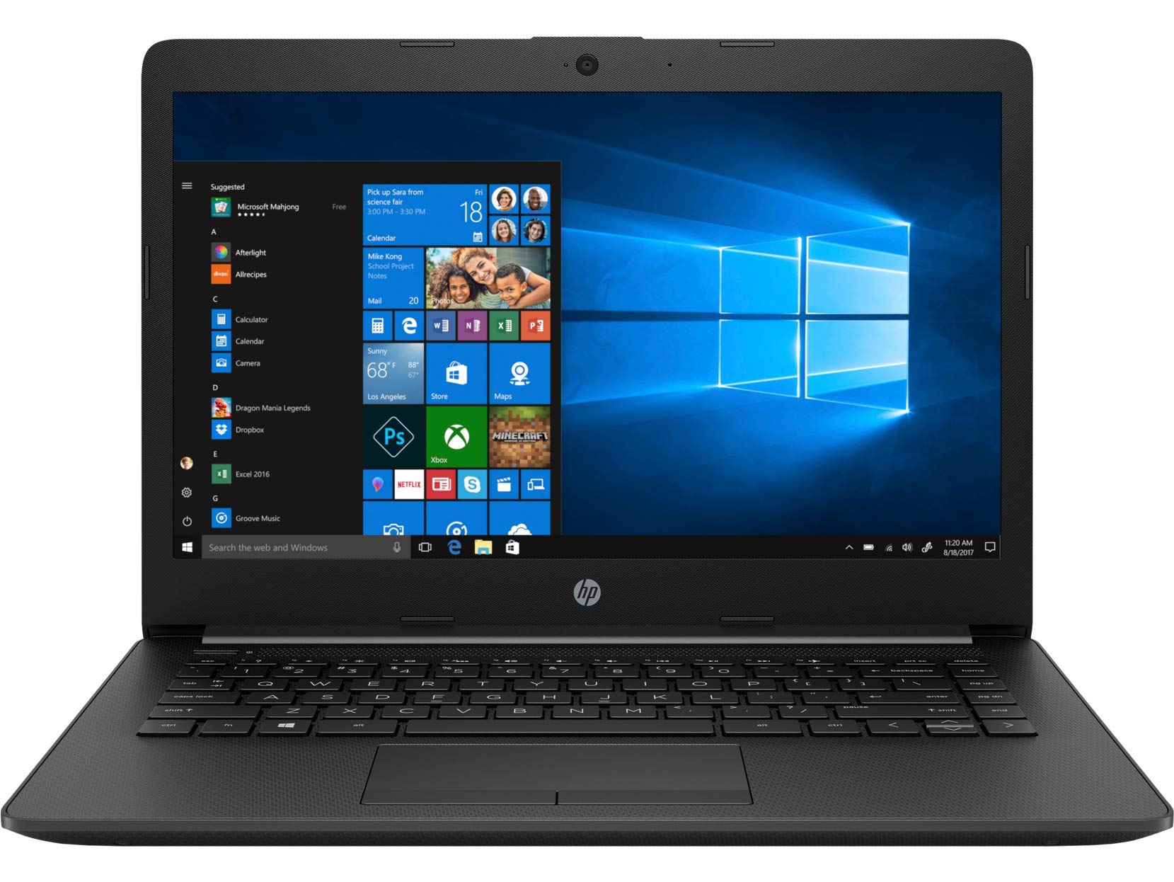 HP Laptop 14, 10th Gen Intel Core i5-10210U, 14-inch (35.6 cm), HD, 8GB DDR4, 512GB SSD, Intel UHD graphics, Thin & light, Dual speakers, BrightView display (Win 10, MSO 2019, Black, 1.5 kg), ck2018TU 1