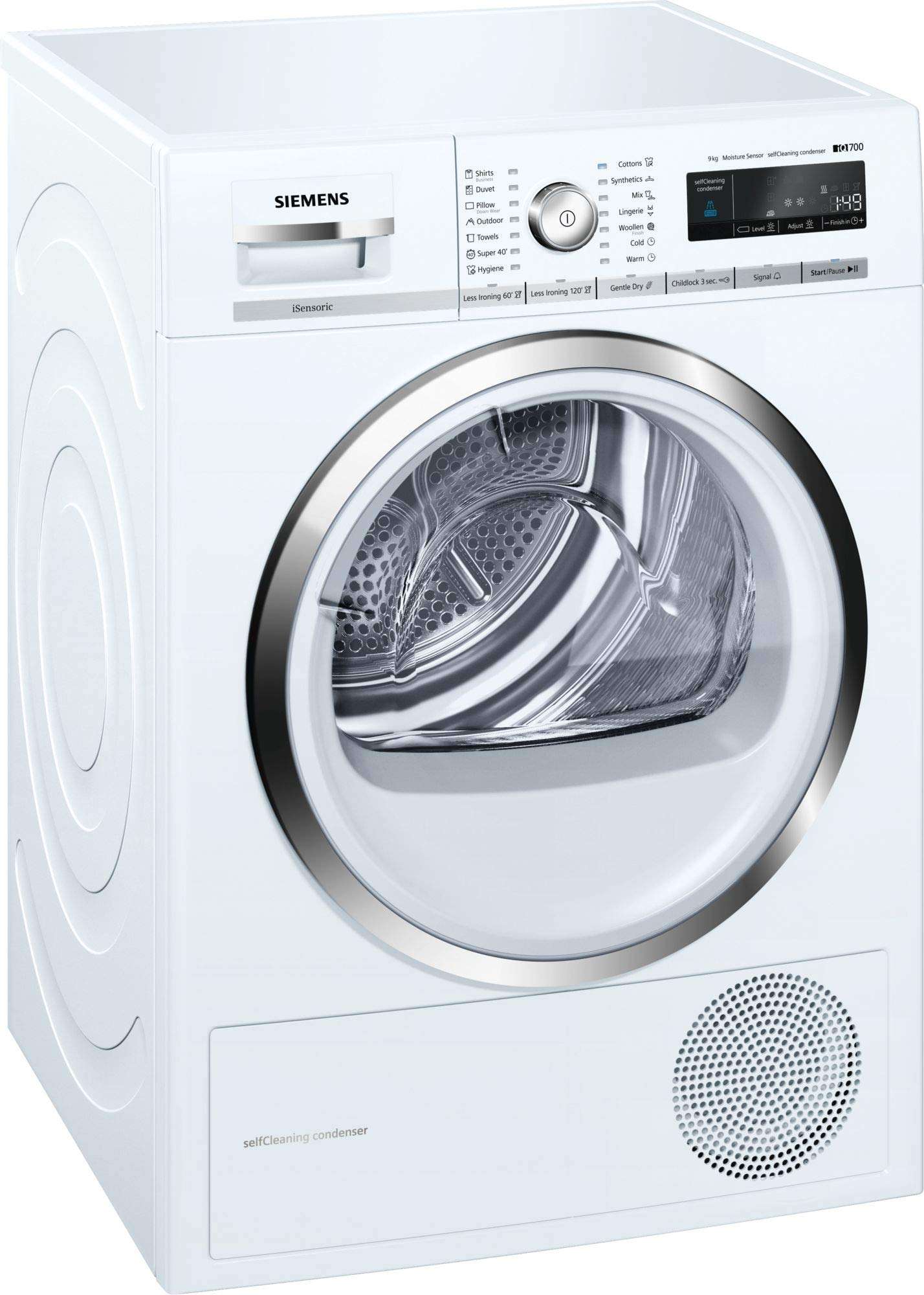 Siemens 9 kg Front Loading Tumble Dryer with Heat Pump (WT45W460IN, White) 1