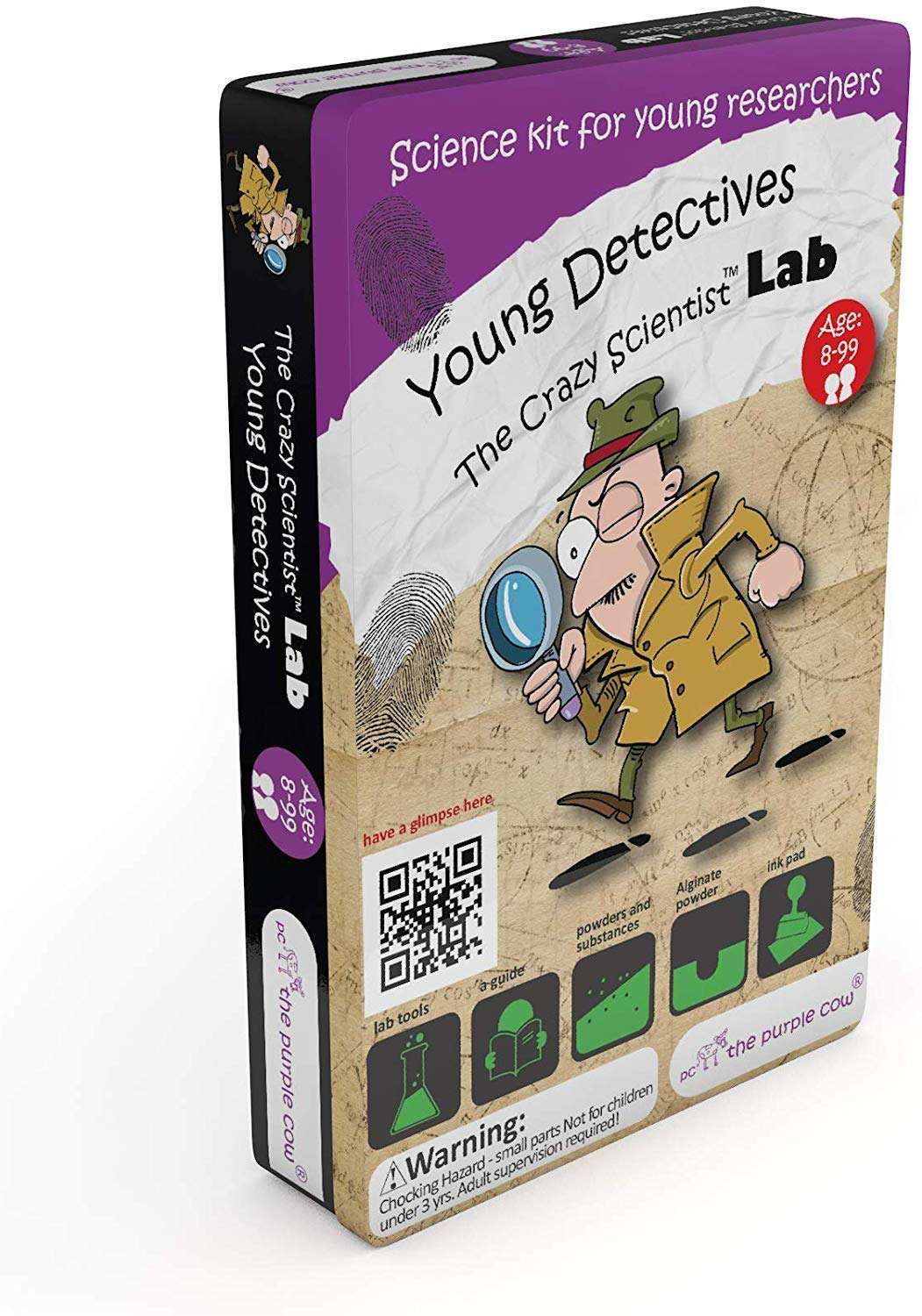 The Purple Cow The Crazy Scientist Lab Young Detectives Science Kit, Model Number: 5522023 1