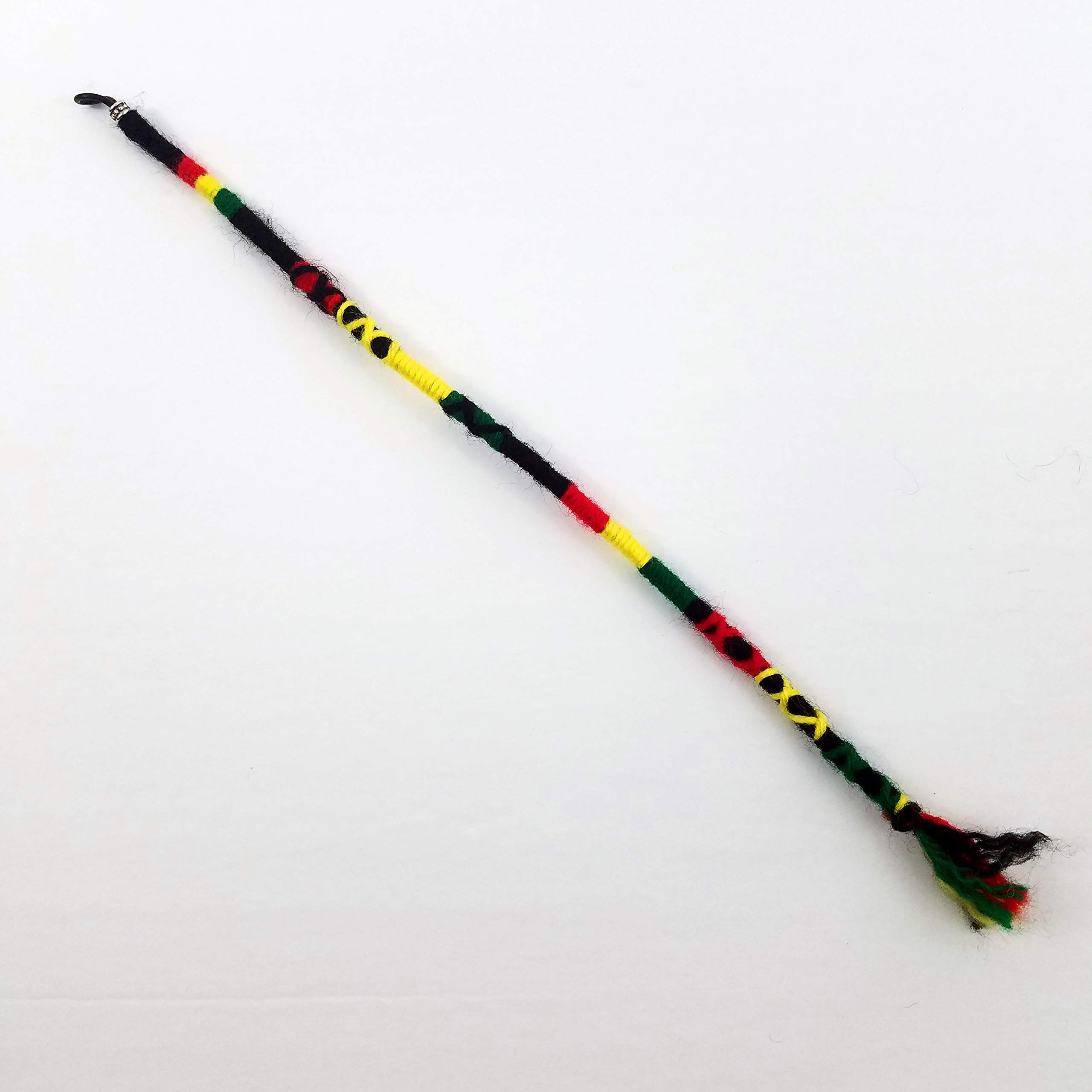 Rasta Colors Red, Yellow, Green, Black - Hippie Hair Extension, Qty: 1 Dreadlocks Accessory, Dread Wrap, Hair Fall, Hair Wrap, Colorful Accessories for Dreads, Braids, Curls 2