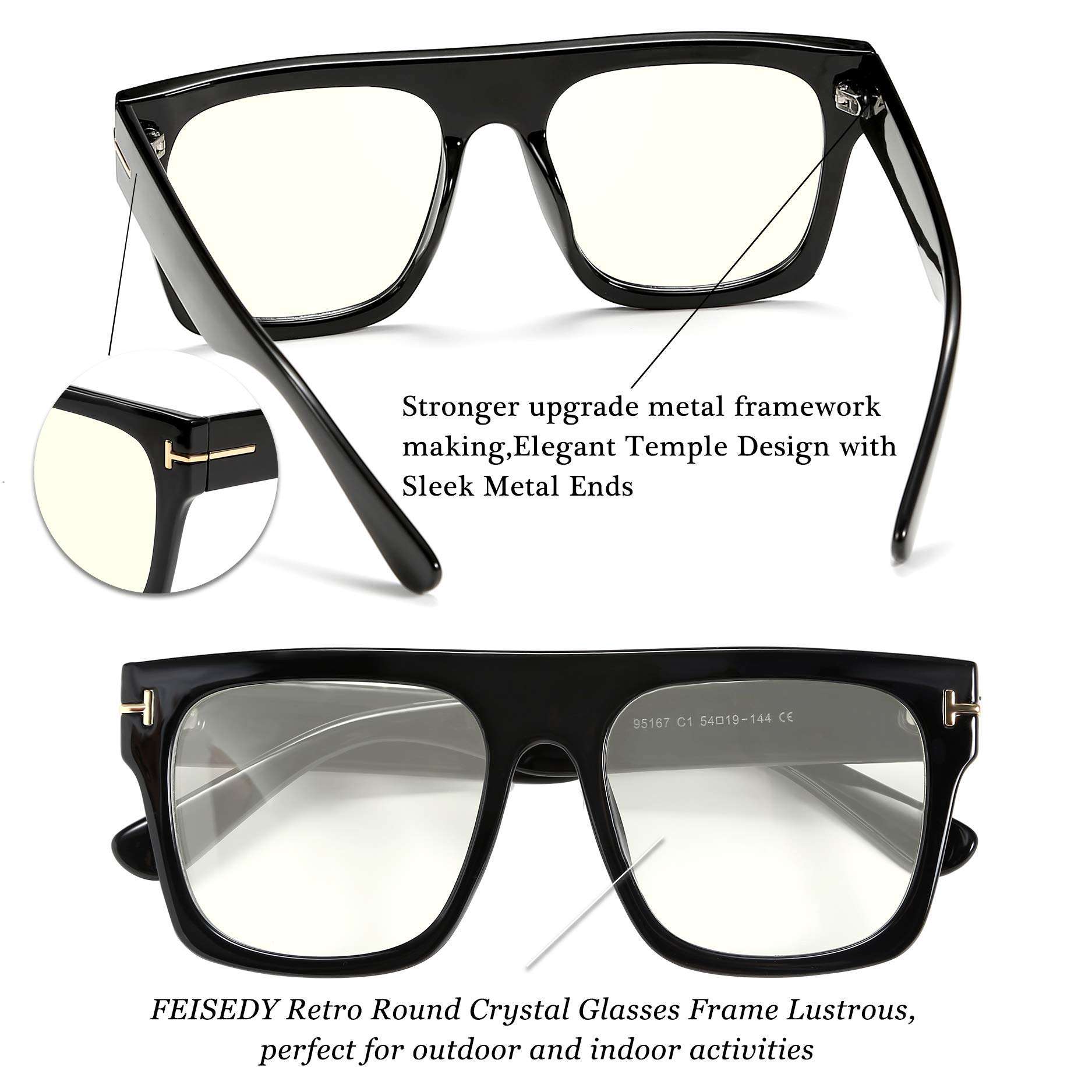 Karsaer Vision Trendy Fashion New Design Blue Light Blocking Glasses Women's and Men's Computer Glasses Big Box Fashion Trend Designer Style 5