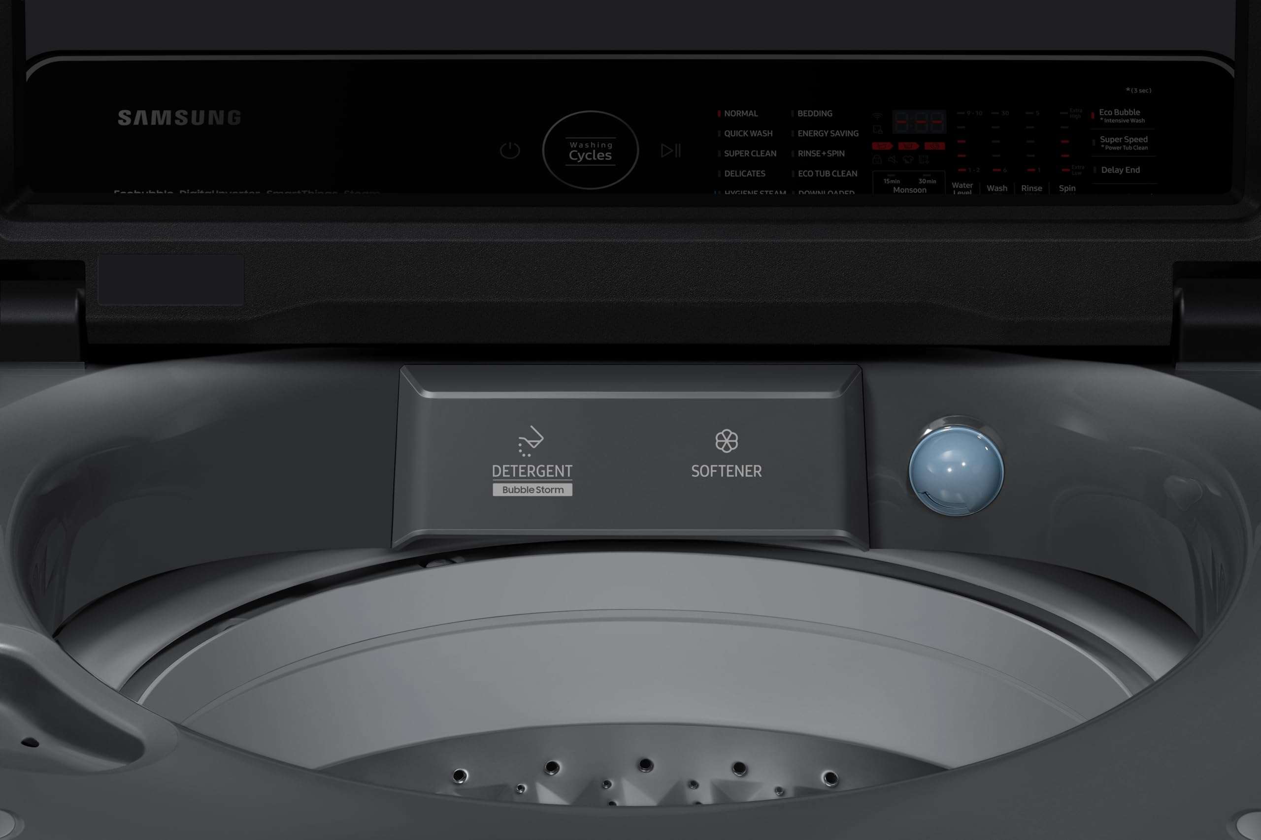 Samsung 16 kg, 5star, Ecobubble, Super Speed, Wi-Fi, Hygiene Steam with Inbuilt Heater, Digital Inverter, Fully-Automatic Top Load Washing Machine (WA16CG6886BDTL, Versailles Gray, 2023 Model) 6