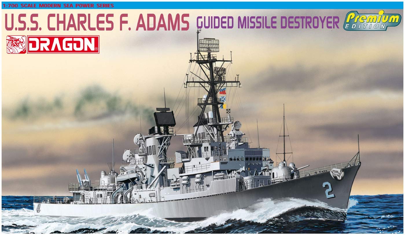 Dragon Models 1/700 U.S.S. Charles F. Adams' (DDG-2), Adams Class Guided Missile Destroyer 1