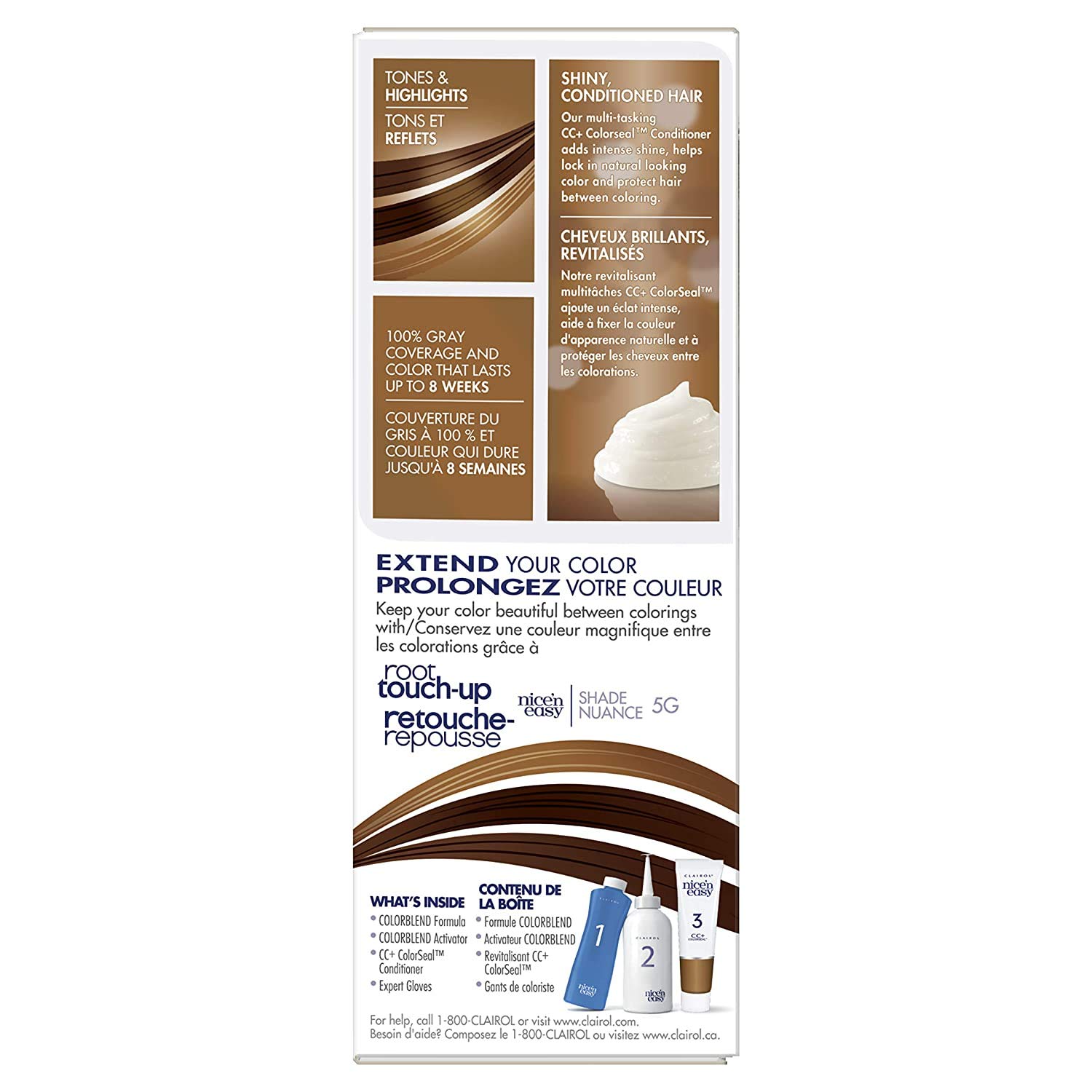 Clairol Nice 'N Easy Hair Color 117 Natural Medium Golden Brown 1 Kit (Pack of 3) 4