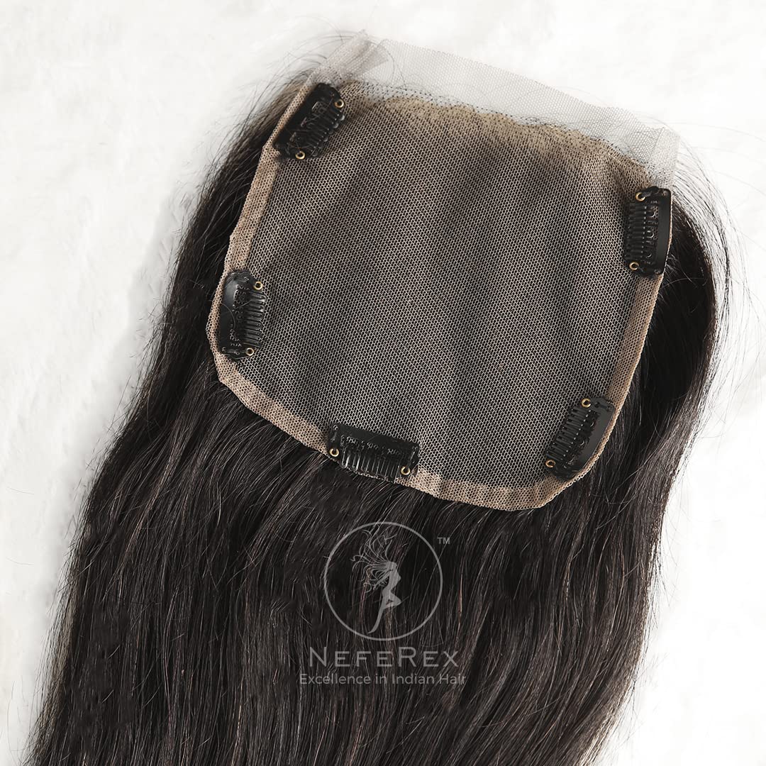 TOPPERS LACE -5X5 16 INCHES (NATURAL BLACK) 3