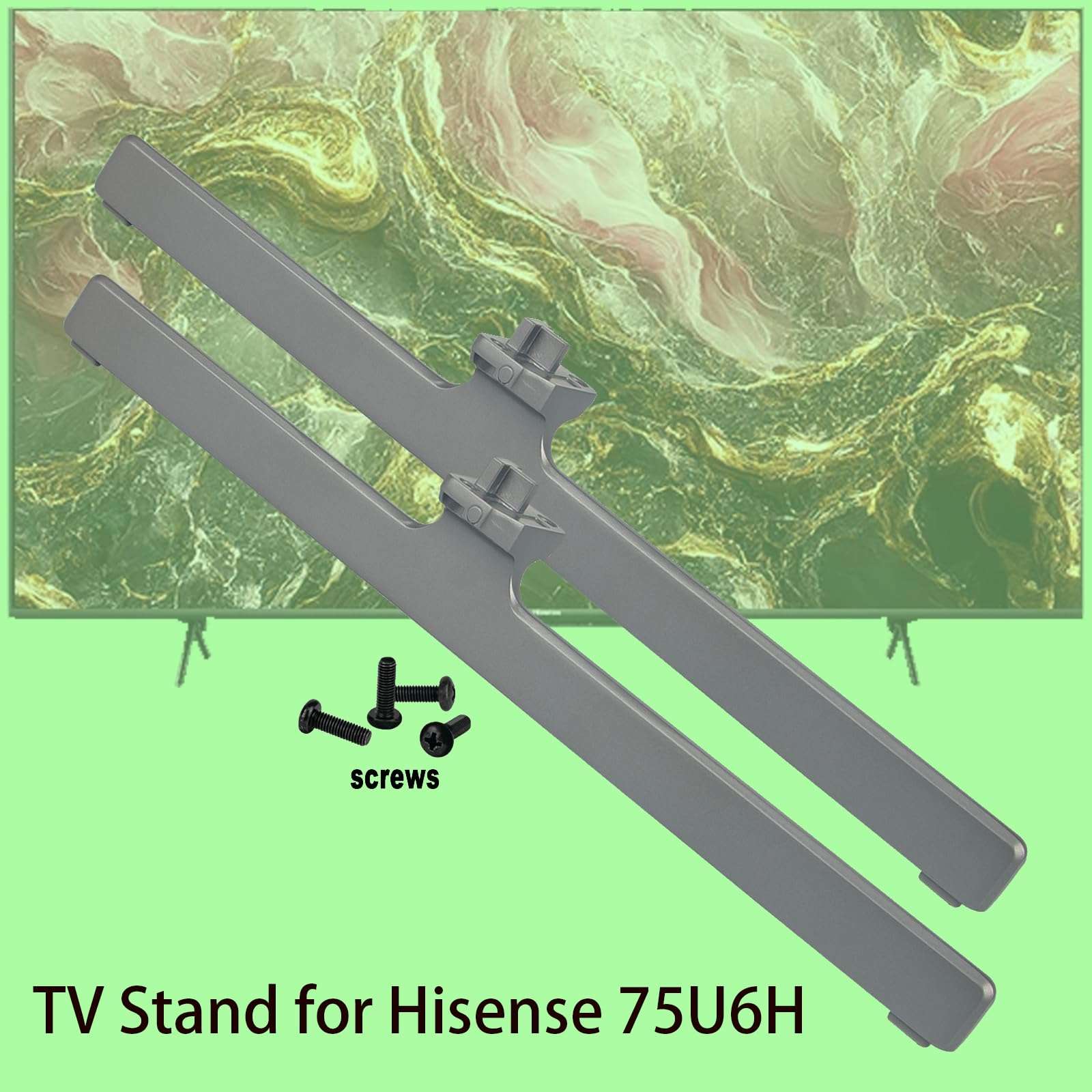 Replacement TV Base Stand LZ750000L13CAC, Fit for Hisense U6H Series Quantum ULED 4K Smart Gccgle TV 75U6H LZ750000L13CAC 3