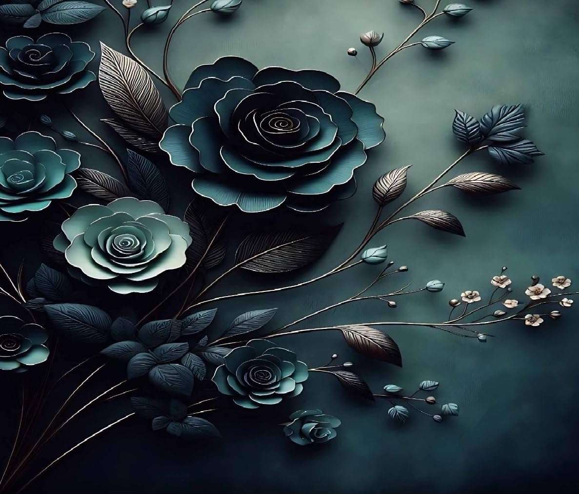 Laying Style™ 7D Glace Cotton Super King Size Printed Flat Double Bedsheet, 108 X 108 Inch and 2 Pillow Cover Without Joint II 400 TC,108" x 108" Inch (Super King, Multicolor) 4