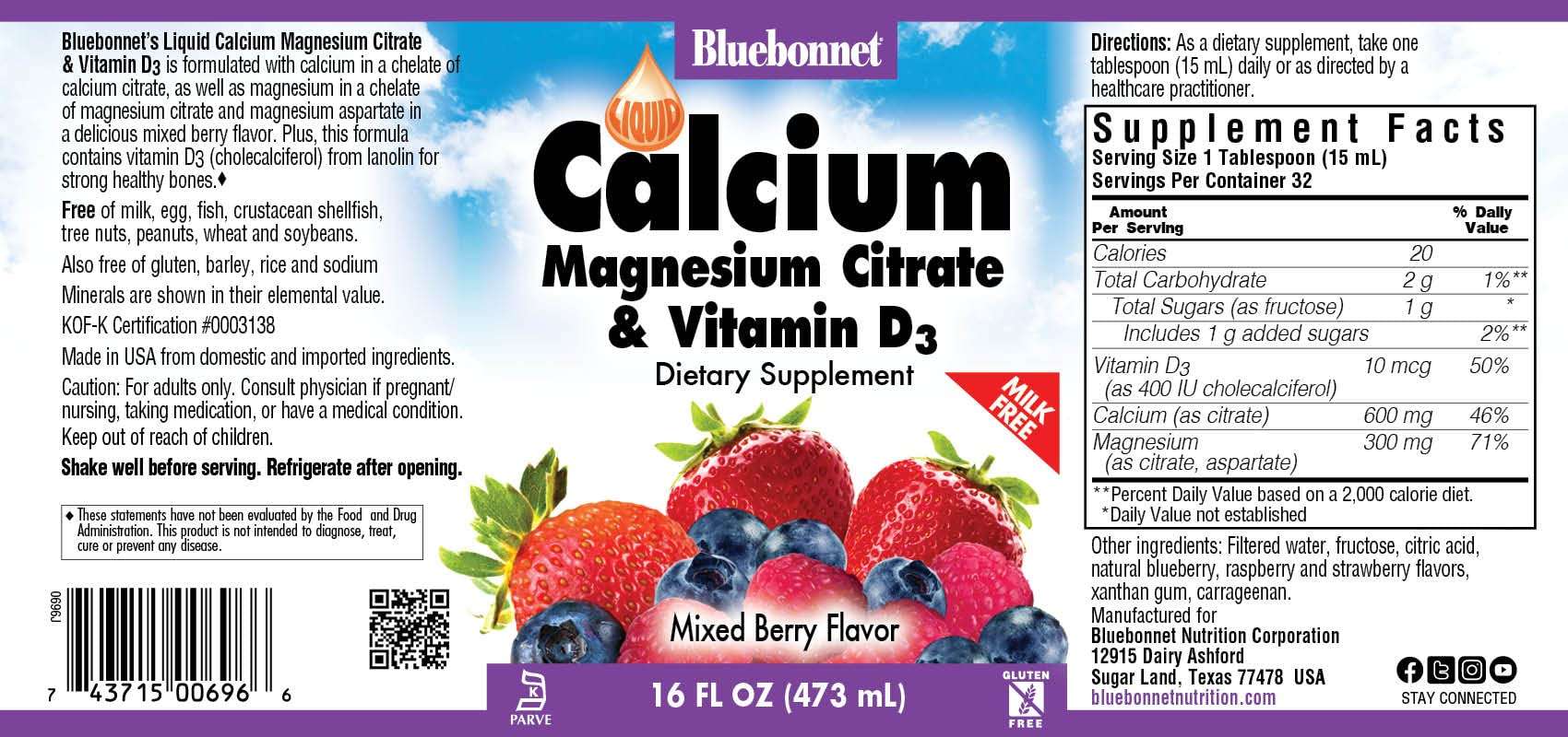 LQD Calcium Magnesium Citrate (Mixed Berry) 2-Pack 4