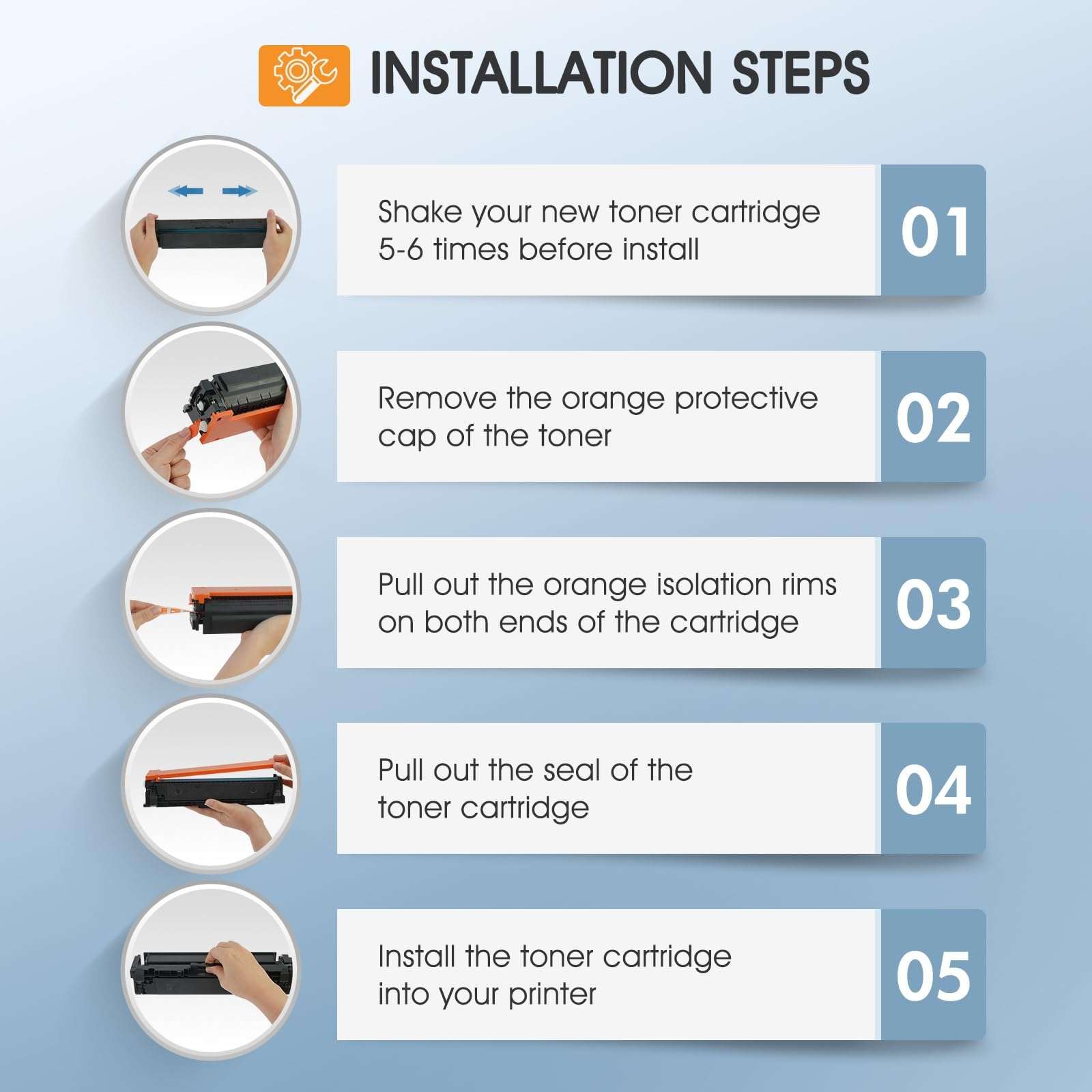 218X Toner Cartridges 4 Pack 3301fdw 3201dw 3301 218A Compatible for HP 218X 218A 218 Color LaserJet Pro MFP 3301cdw 3301sdw Printer Ink Set W2180X High Yield with Chip (Black Cyan Yellow Magenta) 6