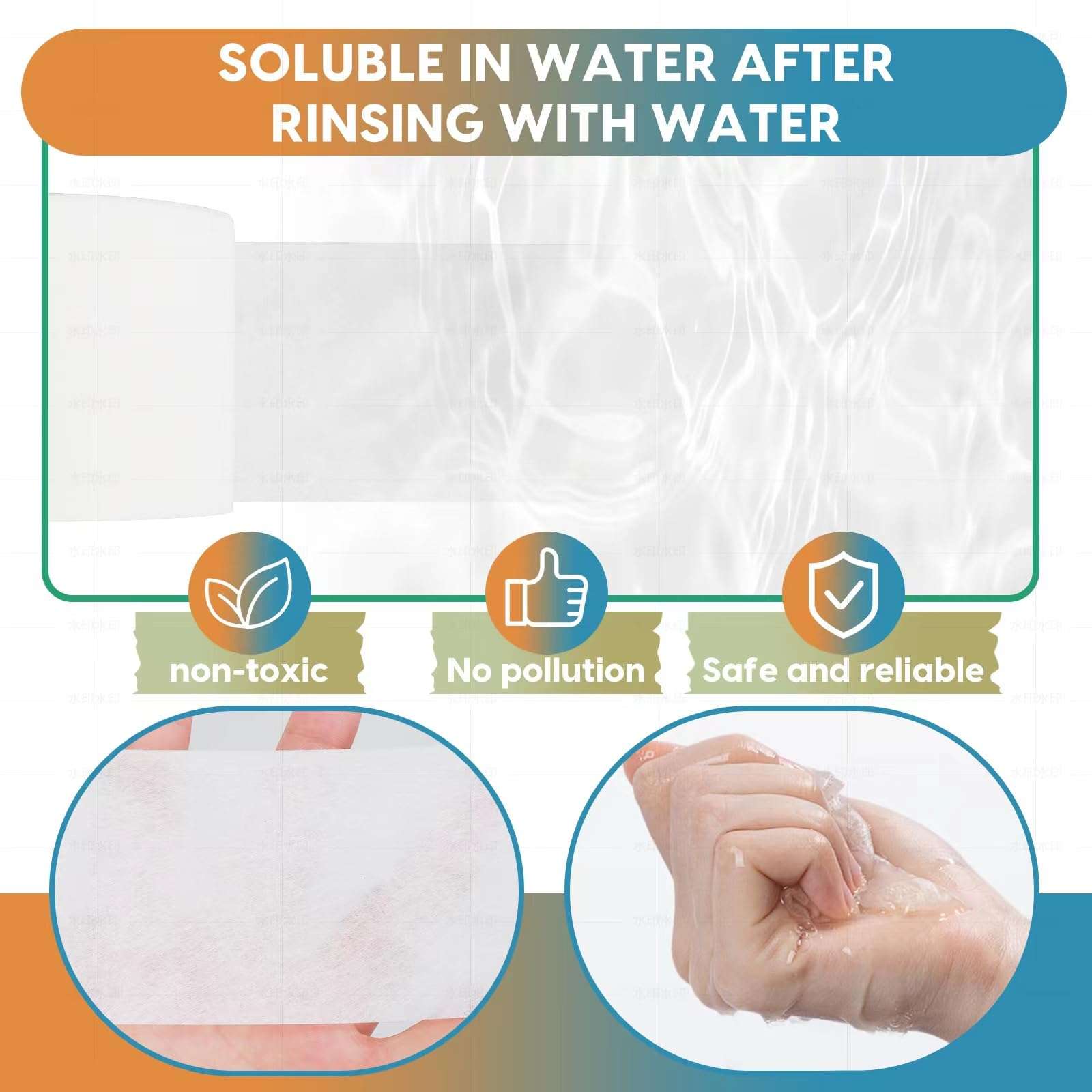 Xtlonbom Scrap Tape for Quilting 2 1/2，Fabric Scraps Diagonal Seam Tape Water Soluble 25 Yardsdiagonal Seam Tape (2 Rolls) 4