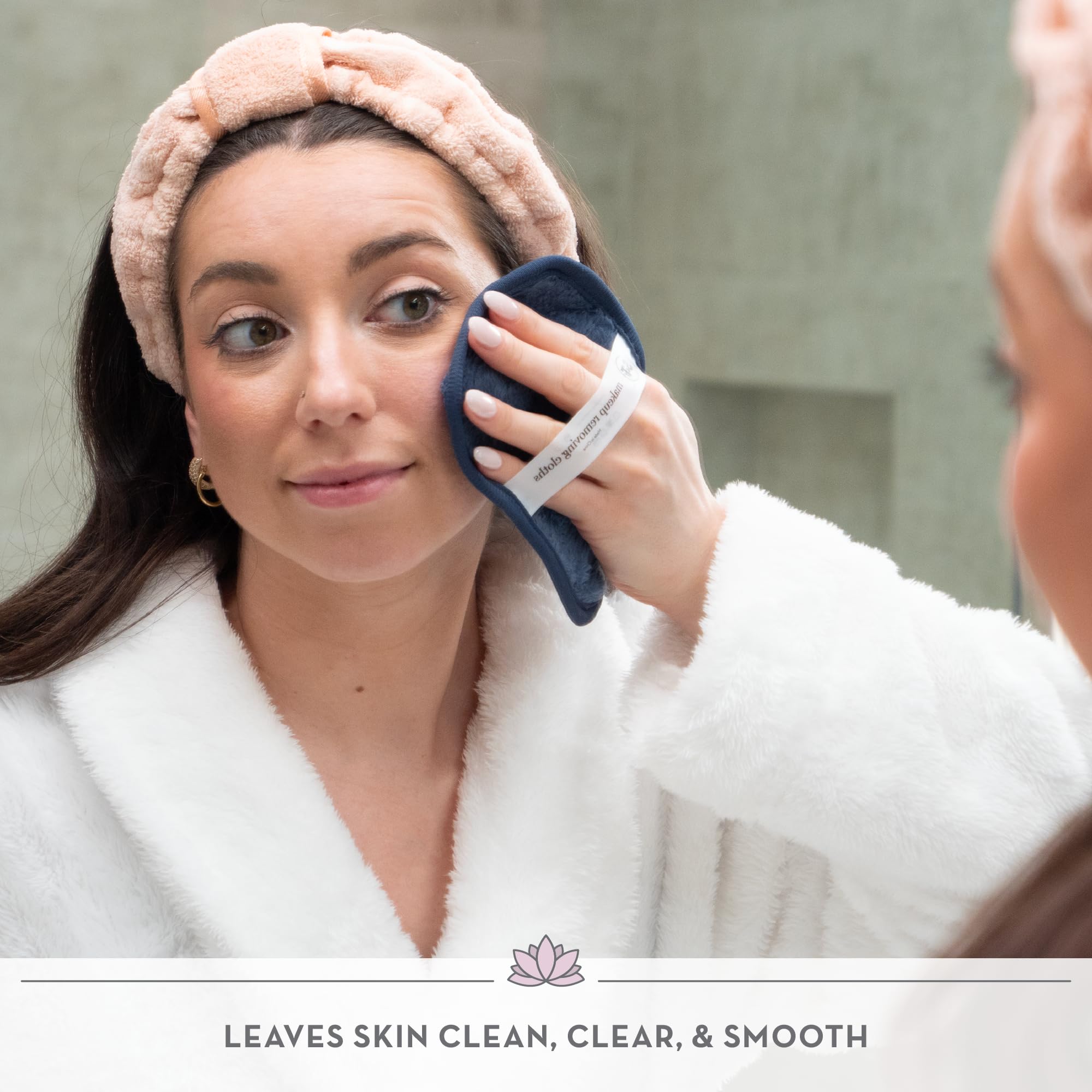 S&T INC. Makeup Remover Wipes for Skin Care, Reusable Makeup Wipes with Laundry Bag, Travel Essentials, Assorted Colors, 4.5 Inch by 6.5 Inch, 7 Pack 5