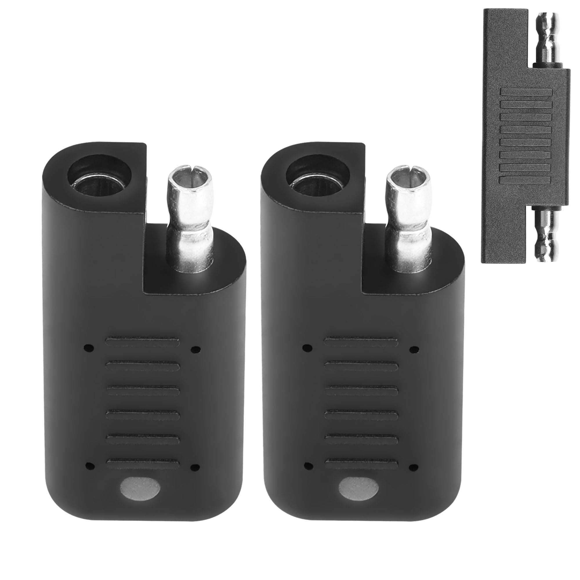 CERRXIAN SAE Short Circuit Connector with LED Indicator, SAE Polarity Reverse Adapter, SAE Power Cord Tester Quick Disconnect Connector Solar Panel Panel SAE Plug Detector 1