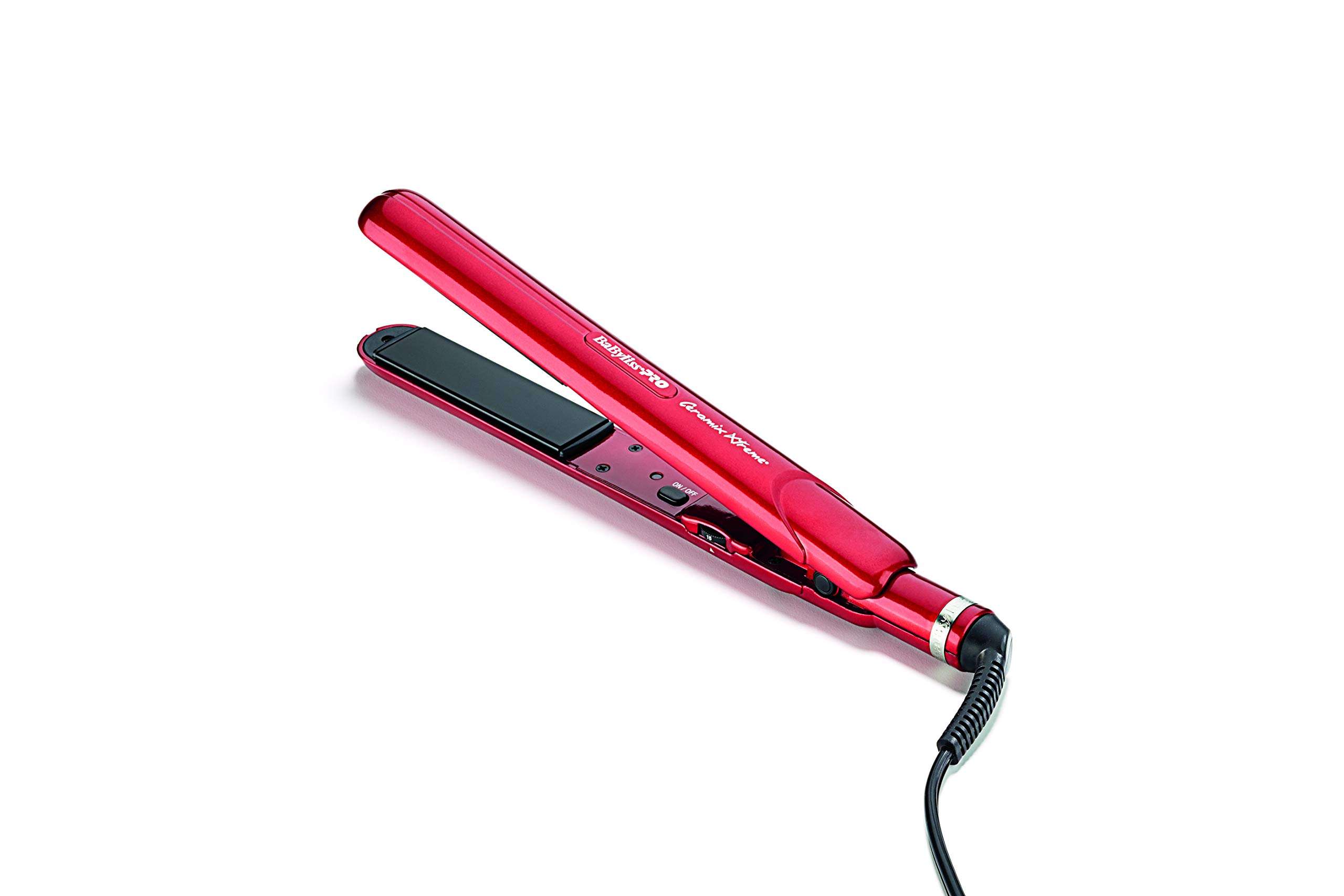 BabylissPRO Ceramix Xtreme 1" Straightening Iron (Red), 1 Count (Pack of 1) 3