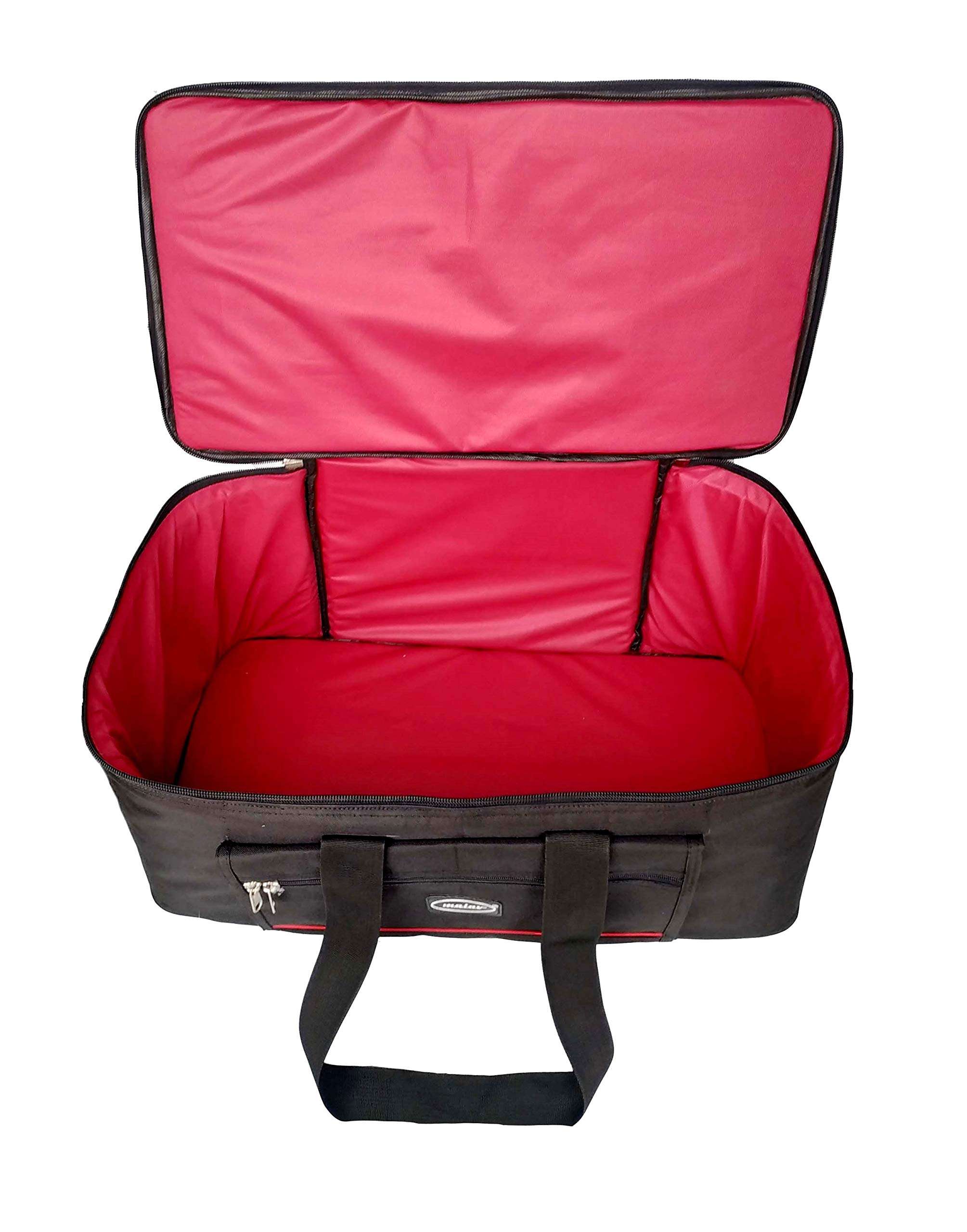 Malav Thick Padded Carry Bag (Black) for Non Folded Harmonium (New) 3