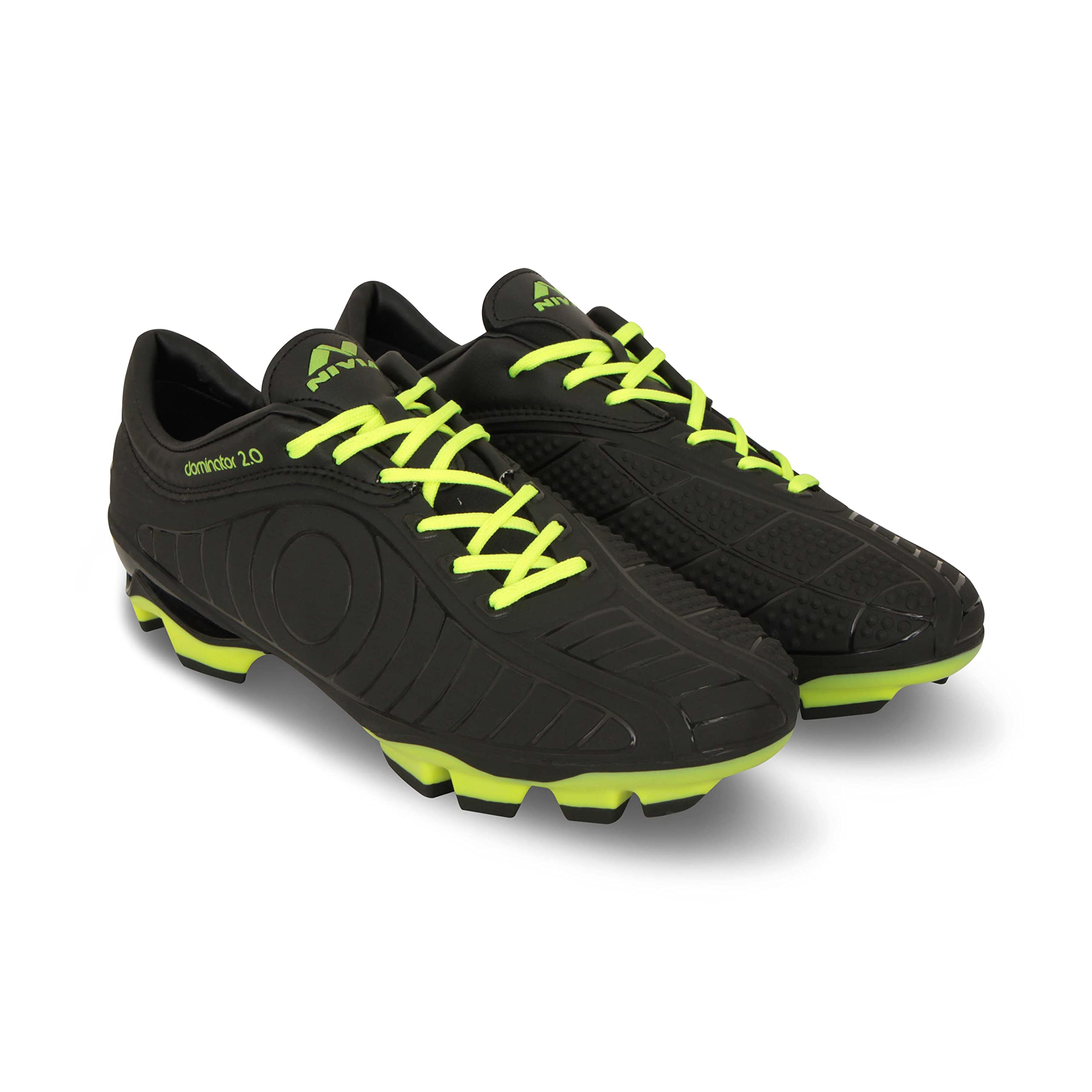 Nivia Men 1157Bk Dominator 2.0 Football Stud, UK 7 (Black), Black 3