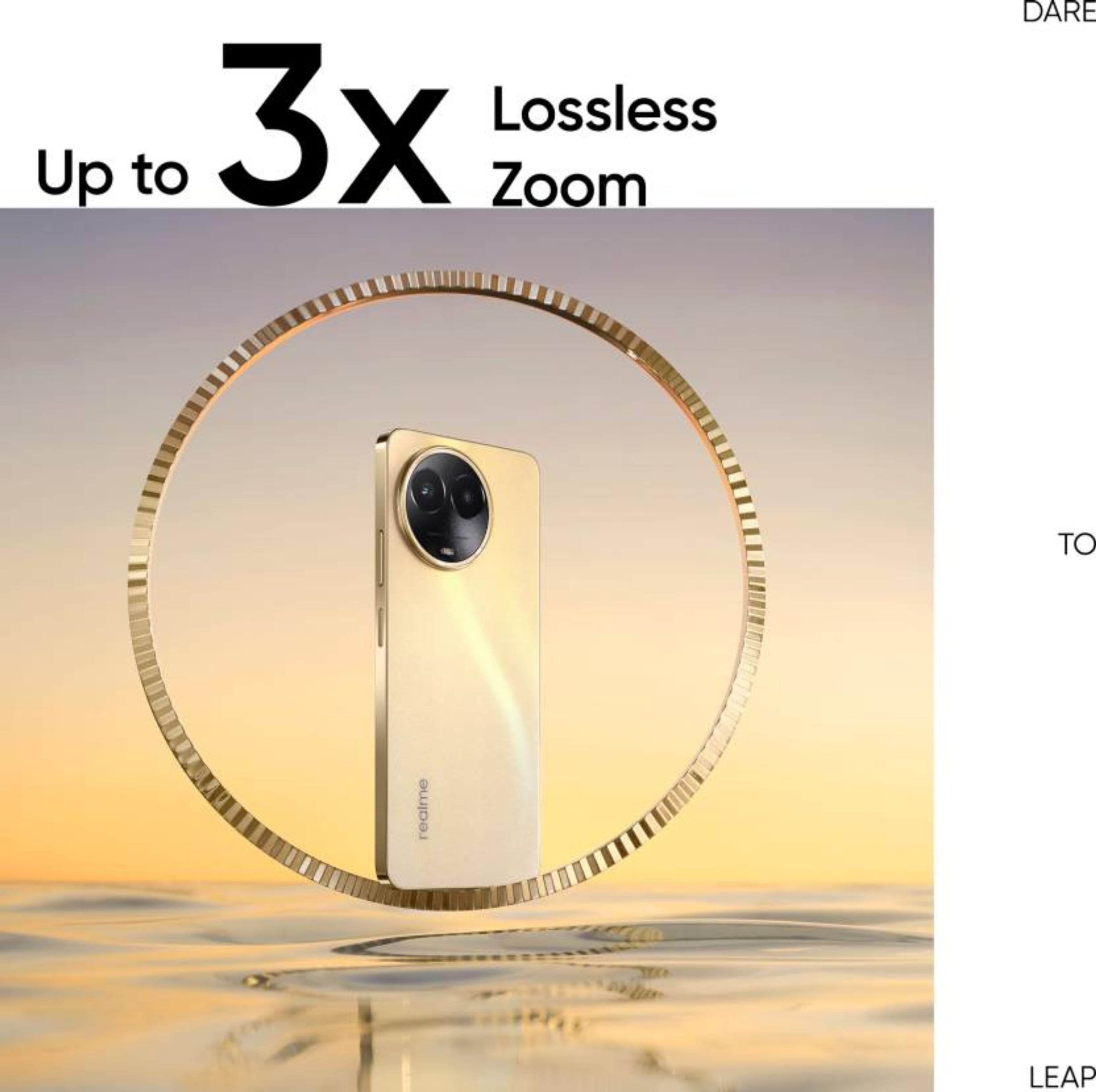 realme 11 5G (Glory Gold, 8GB RAM, 256GB Storage) | Dynamic Ultra Smooth Display | Up to 8GB+8GB Dynamic RAM | 108MP 3× Zoom | 16MP Selfie Camera | Dimensity 6100+ 5G Processor | 67W SUPERVOOC Charge 6