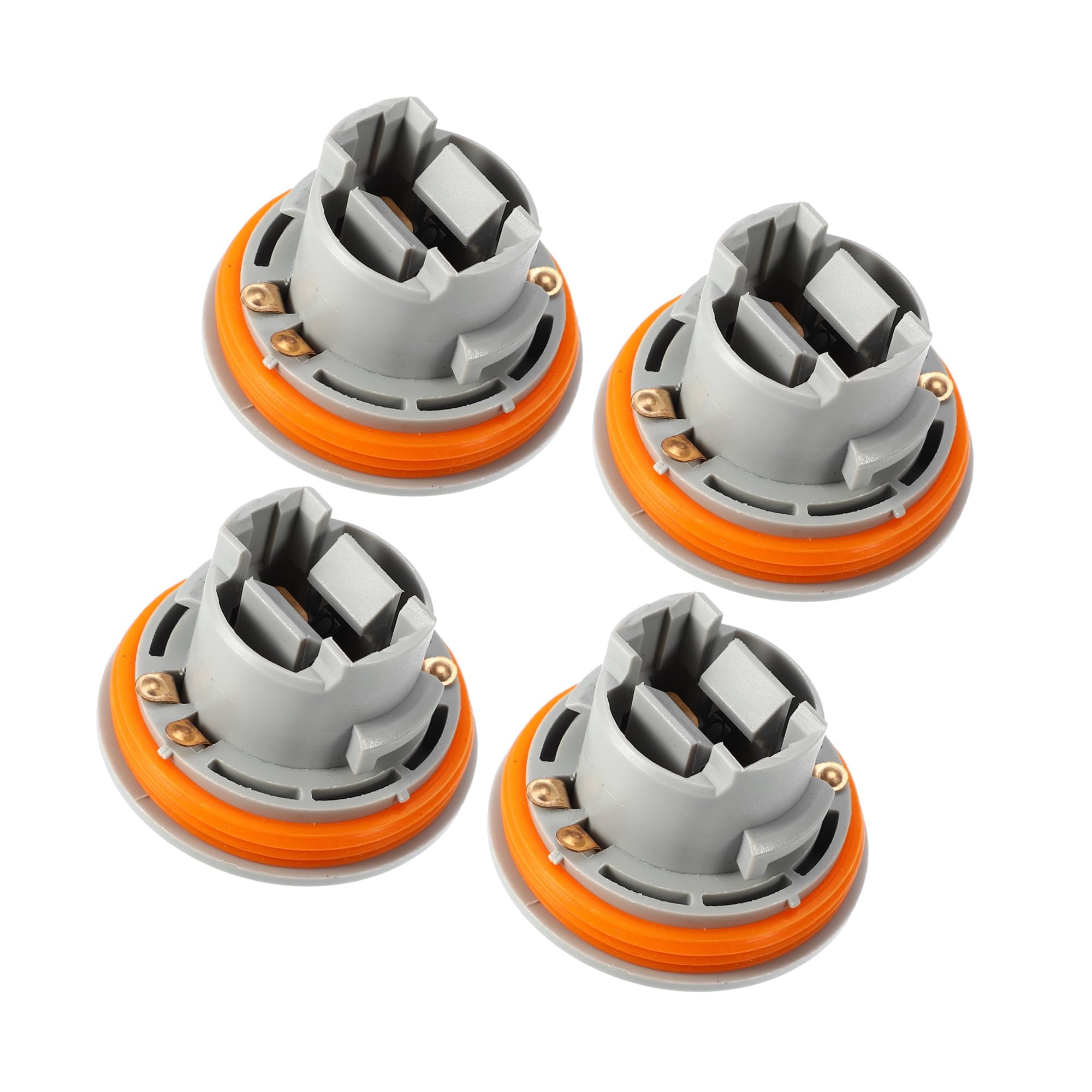 Hihaha Rear Brake Taillamp Light Bulb Tail Light Bulb Sockets for Dodge Durango 1998-2003 Plastic Gray (Set of 4) Durable Material