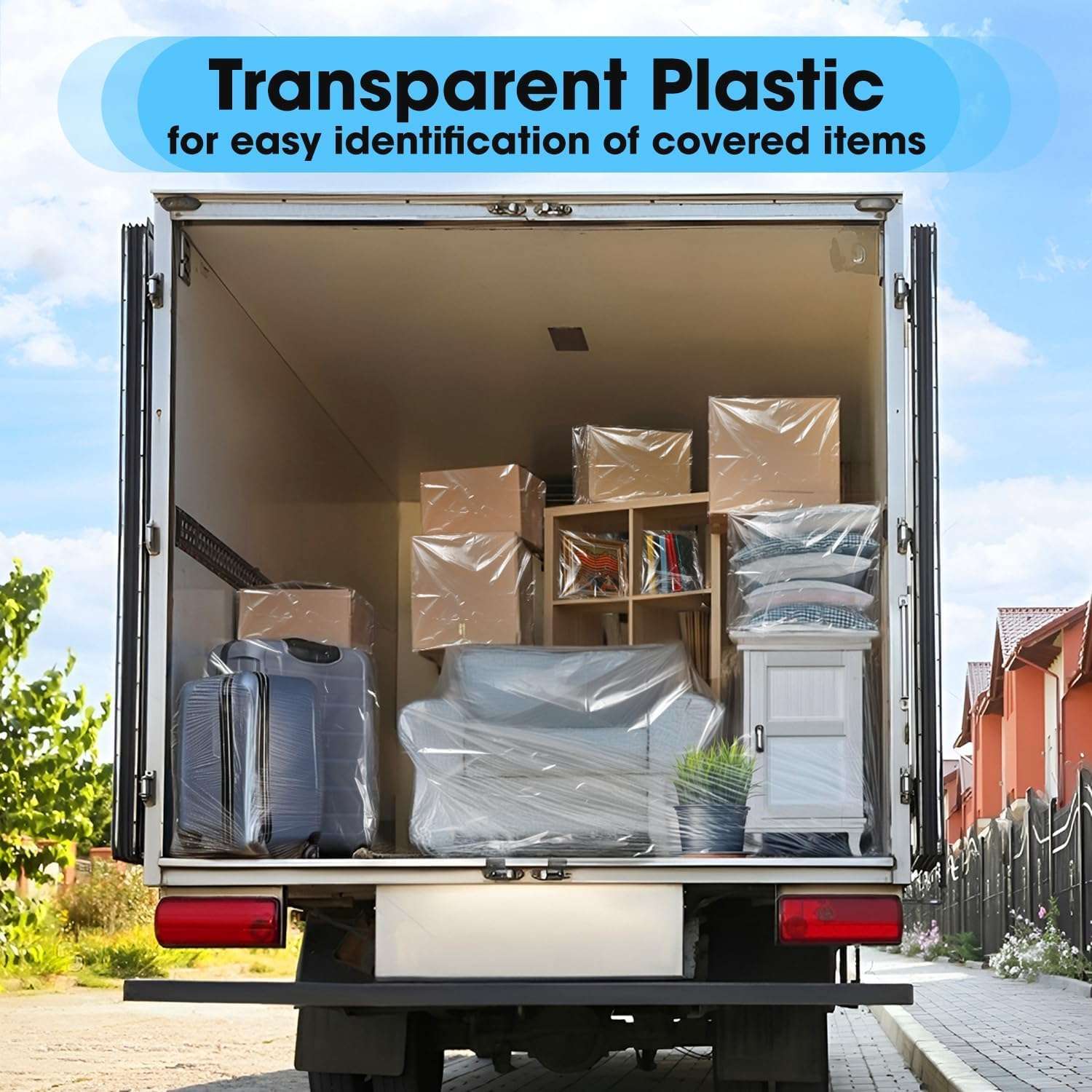 Large Size Suitcase Cover Bags Dustproof Luggage protector cover for Trolley Travel almirah storage Dirt & Dust Waterproof Clothes (Pack of 10) 6