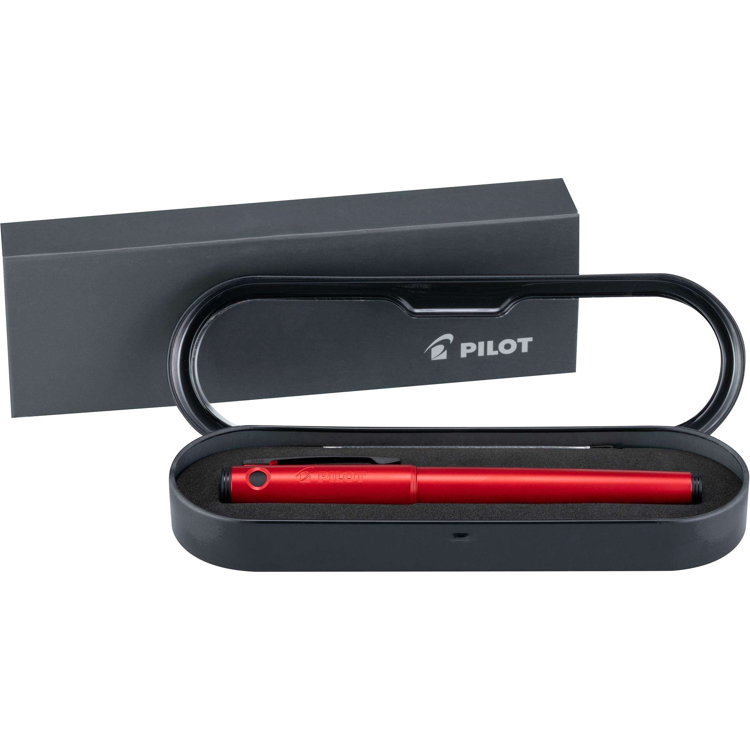 PILOT Explorer Lightweight Fountain Pen in Gift Box, Includes CON-B Converter; Red Barrel, Medium Nib (12295) 4