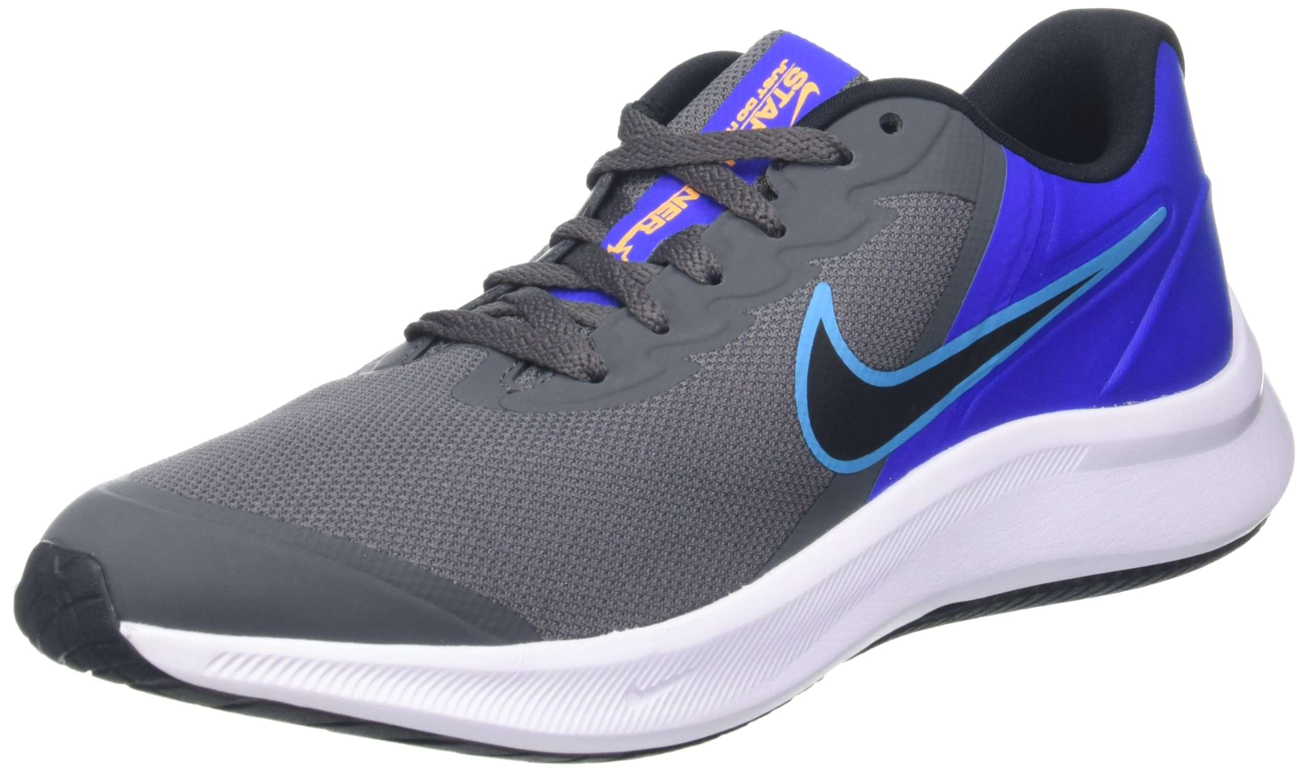 NIKE Boy's Sneaker, Iron Grey Black Blue Lightning, 36.5 EU 1