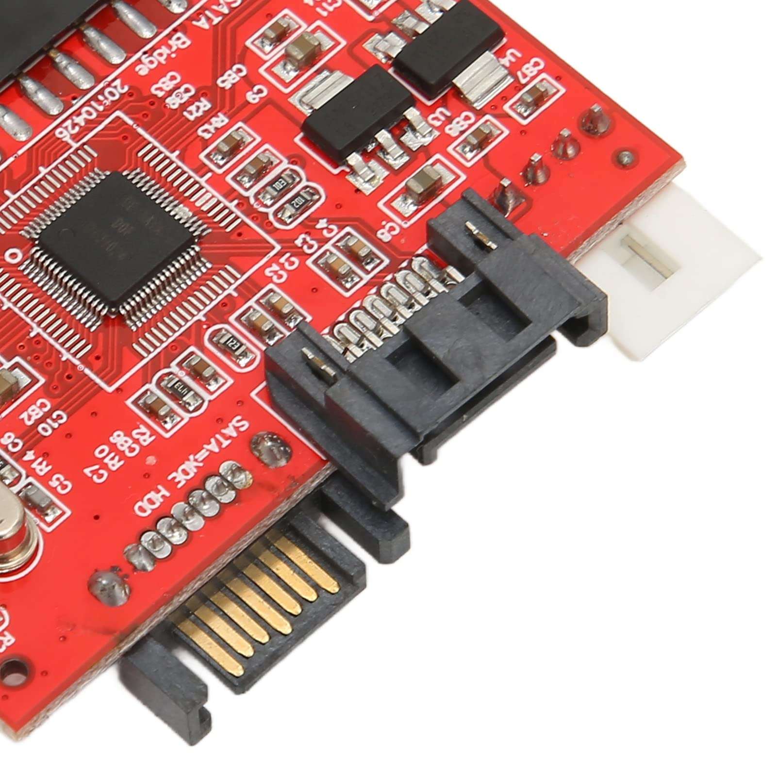 3.5 Inch IDE to SATA Adapter Card, Bidirectional Conversion 1.5Gbps IDE to SATA Riser Card Support Hot Swap IDE Hard Disk Drive Adapter for Home Office 6