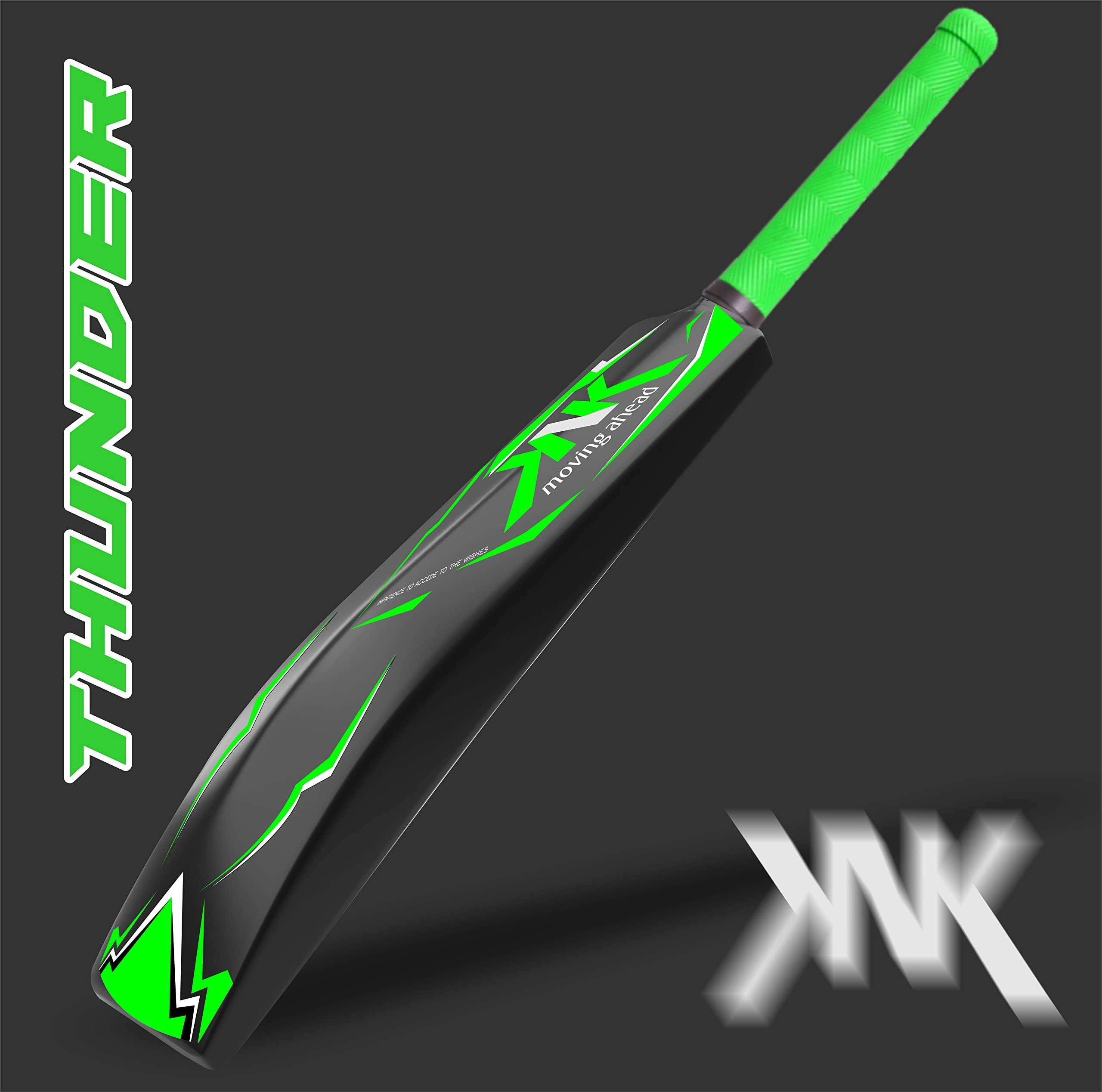 KNK® Thunder Cricket Bat,Excellent Hard Plastic Bat,34" Length Full Size with Short Handle with Ball for All Age Group 3