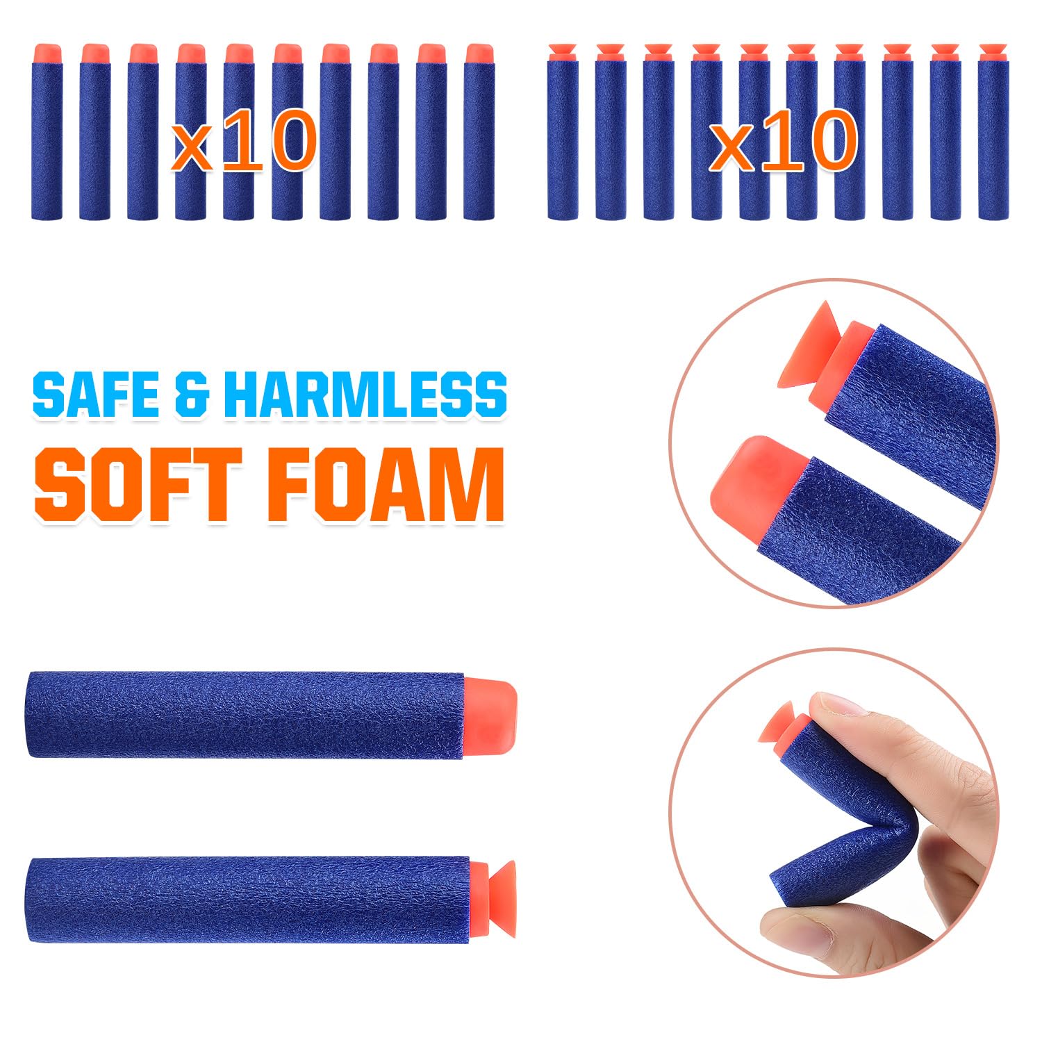 Happitry 6 Pack Dinosaur Toy Guns for Toddlers Age 3-5 Birthday Gift Christmas 6