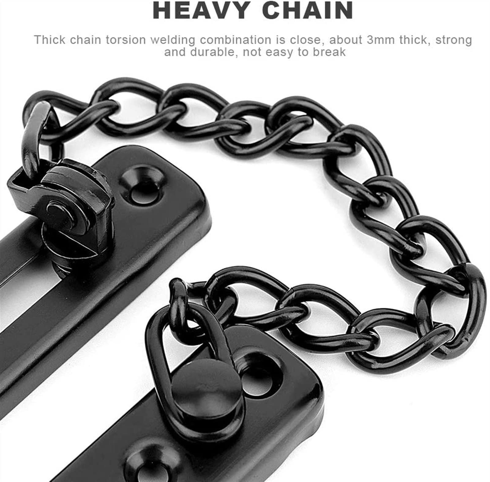 Door Chain Lock,Chain Safe Buckle,Latch Safety Limiter,Door Chain Home Hotel Door Bolt Anti-Theft Door Security Chain Door Lock Anti-Theft Buckle Door Latch Lock 5