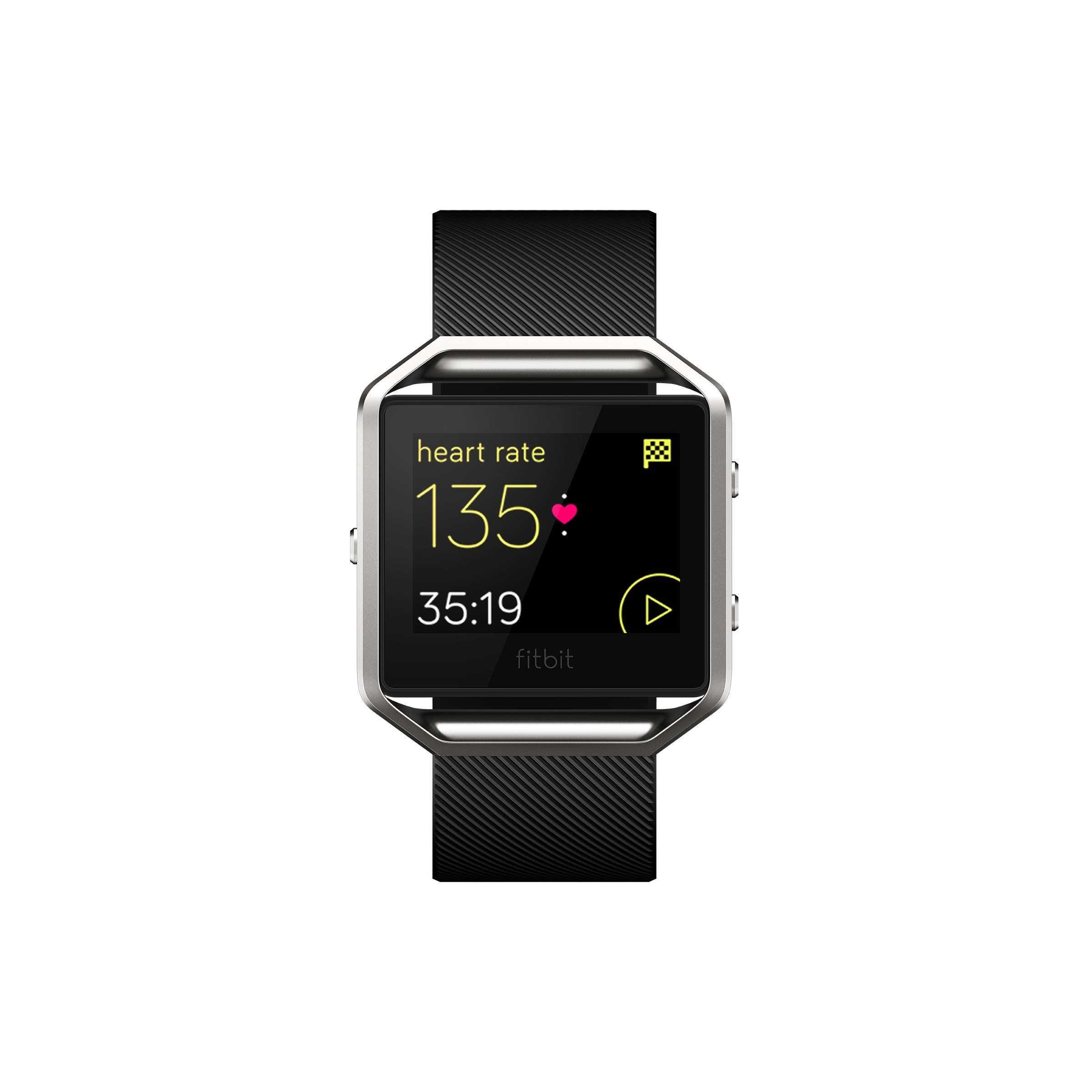 Fitbit Blaze Smart Fitness Watch with Time Display, Black, Silver, Small (5.5 - 6.7 inch) (US Version) 2