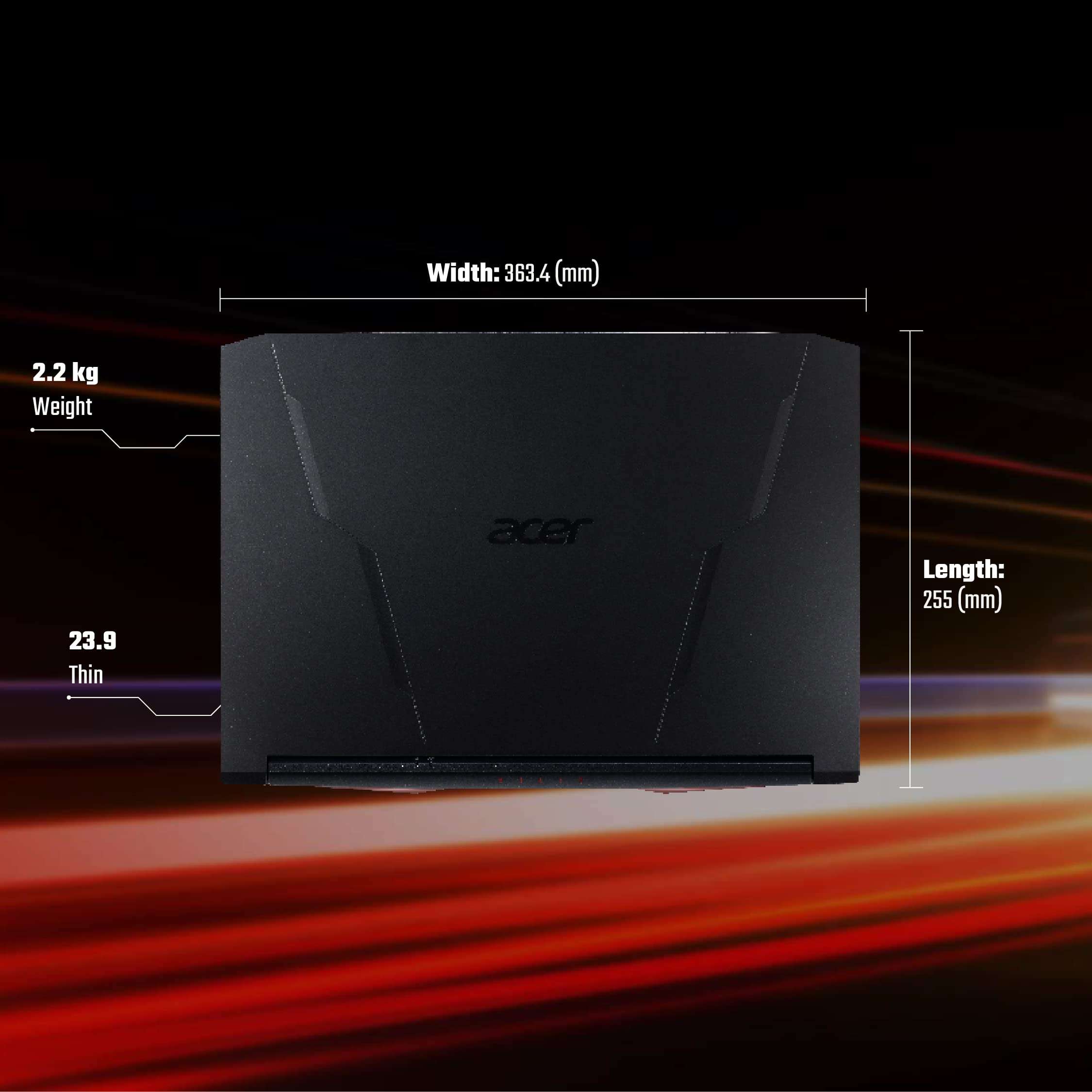 Acer Nitro 5 Gaming Laptop Intel core i7 11th Gen (Windows 11 Home/16 GB/512 GB SSD/NVIDIA® GeForce RTX 3050 Ti/144hz) AN515-57 with 39.6 cm (15.6 inches) IPS Display / 2.2 Kgs 4