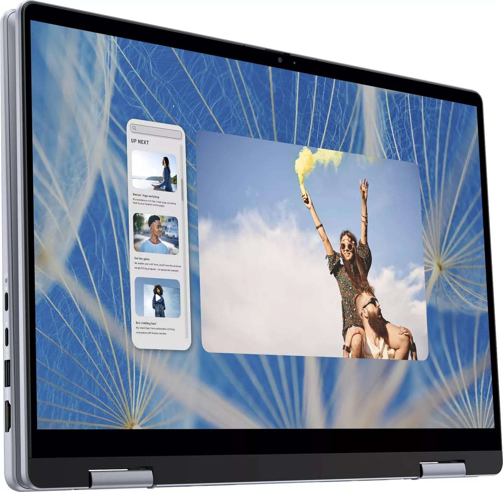 DELL Inspiron 14 7440 2-in-1 Laptop 14" FHD+ Anti-Glare Touchscreen Intel 10-core Core 7 150U Processor 64GB RAM 1TB SSD Backlit FHD Camera ExpressCharge MaxxAudio Pro Win11 Blue 3