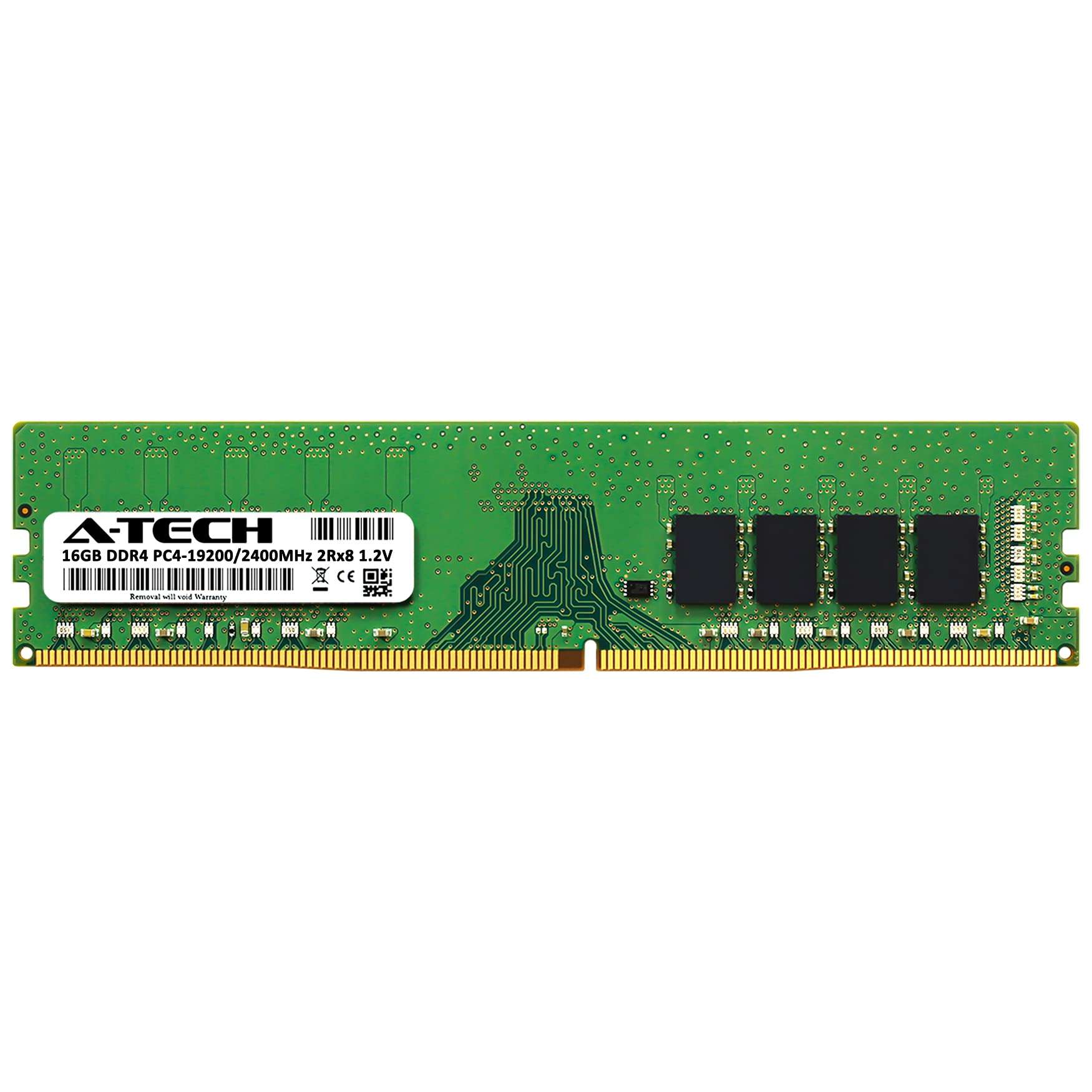 A-Tech 16GB RAM Replacement for Supermicro MEM-DR416L-CL01-UN24 | DDR4 2400MHz PC4-19200 2Rx8 1.2V UDIMM Non-ECC 288-Pin DIMM Memory Module 2