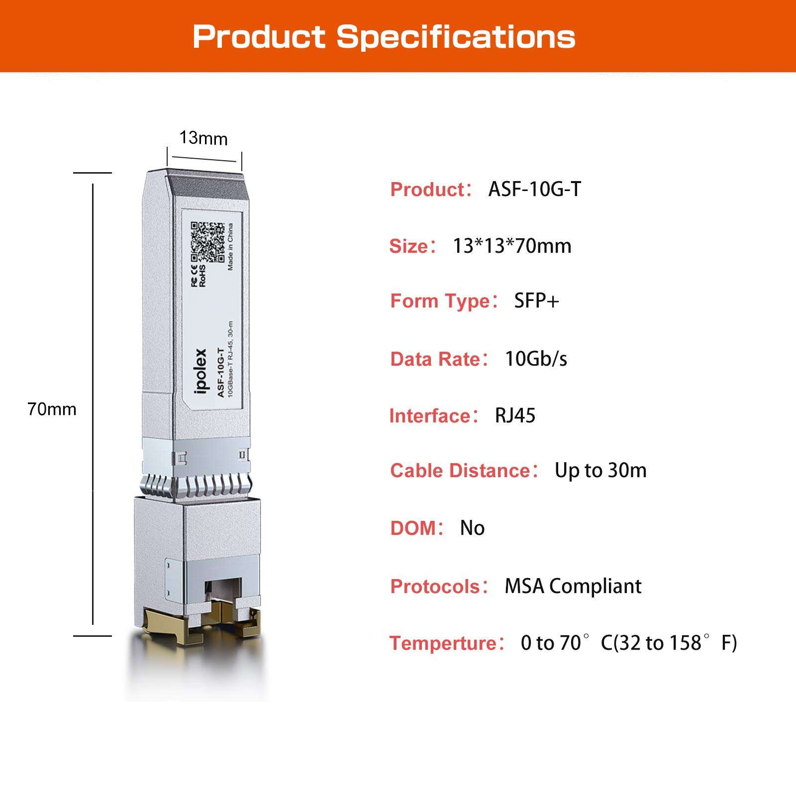 10G SFP+ RJ-45 Copper Transceiver, 10GBase-T RJ45 SFP+ Module for Cisco SFP-10G-T-S, Ubiquiti UniFi UF-RJ45-10G, Mikrotik, Fortinet, Netgear, D-Link, Supermicro, TP-Link (CAT.6a/CAT7, 30m) 4 Pack 6