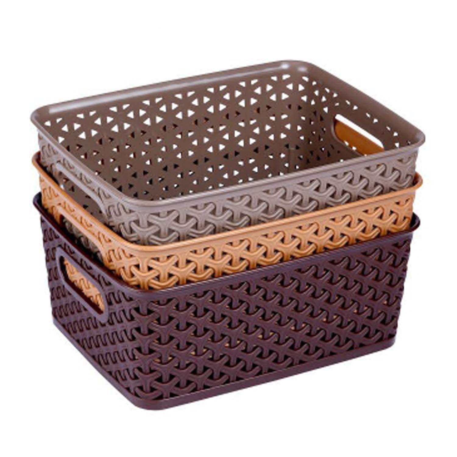 Craft INDIA3 PCS Baskets Without Lid for Kitchen | Vegetables | Toys | Accessories 6