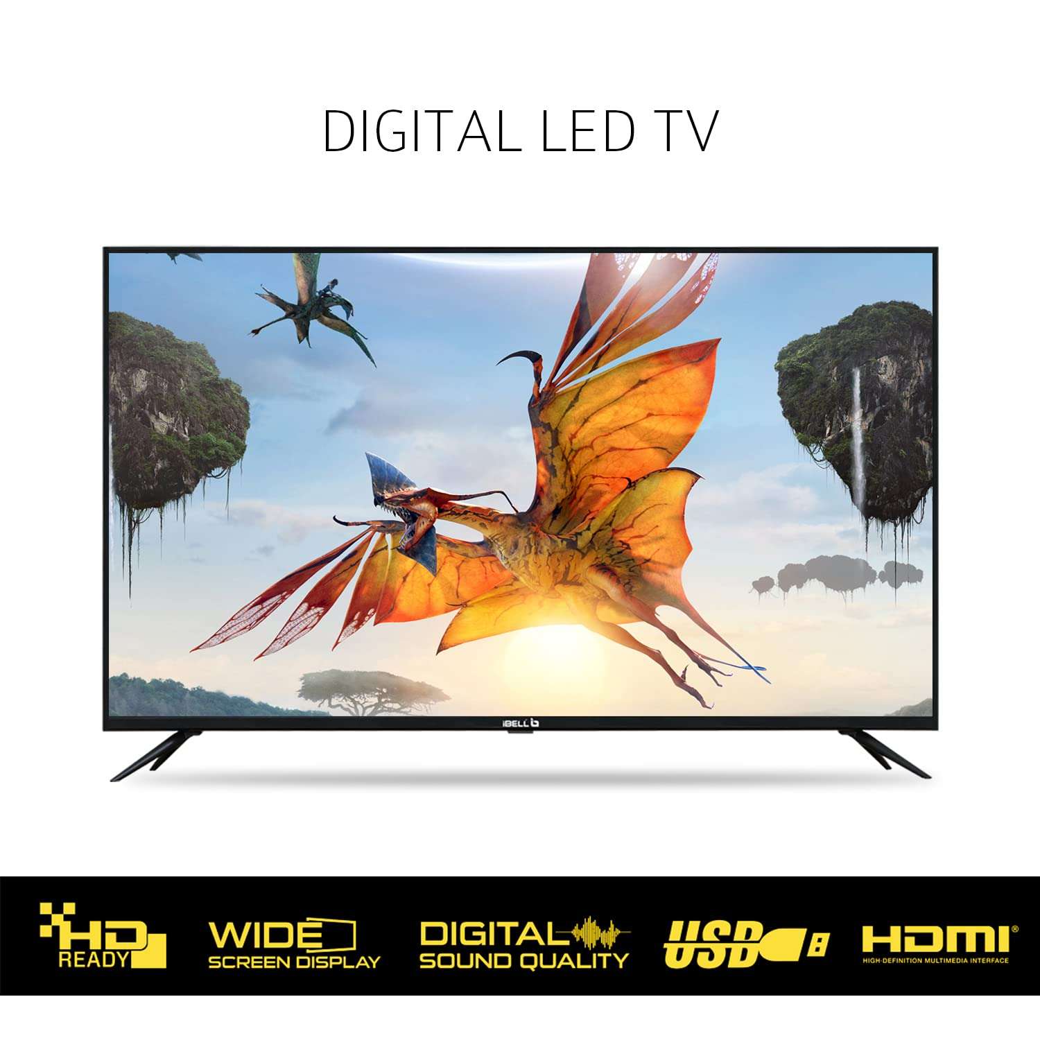 IBELL Trident 325N LED TV, 32 inches / 82 cm, HD Ready, Digital Sound, Wide Screen Display (Black) 5