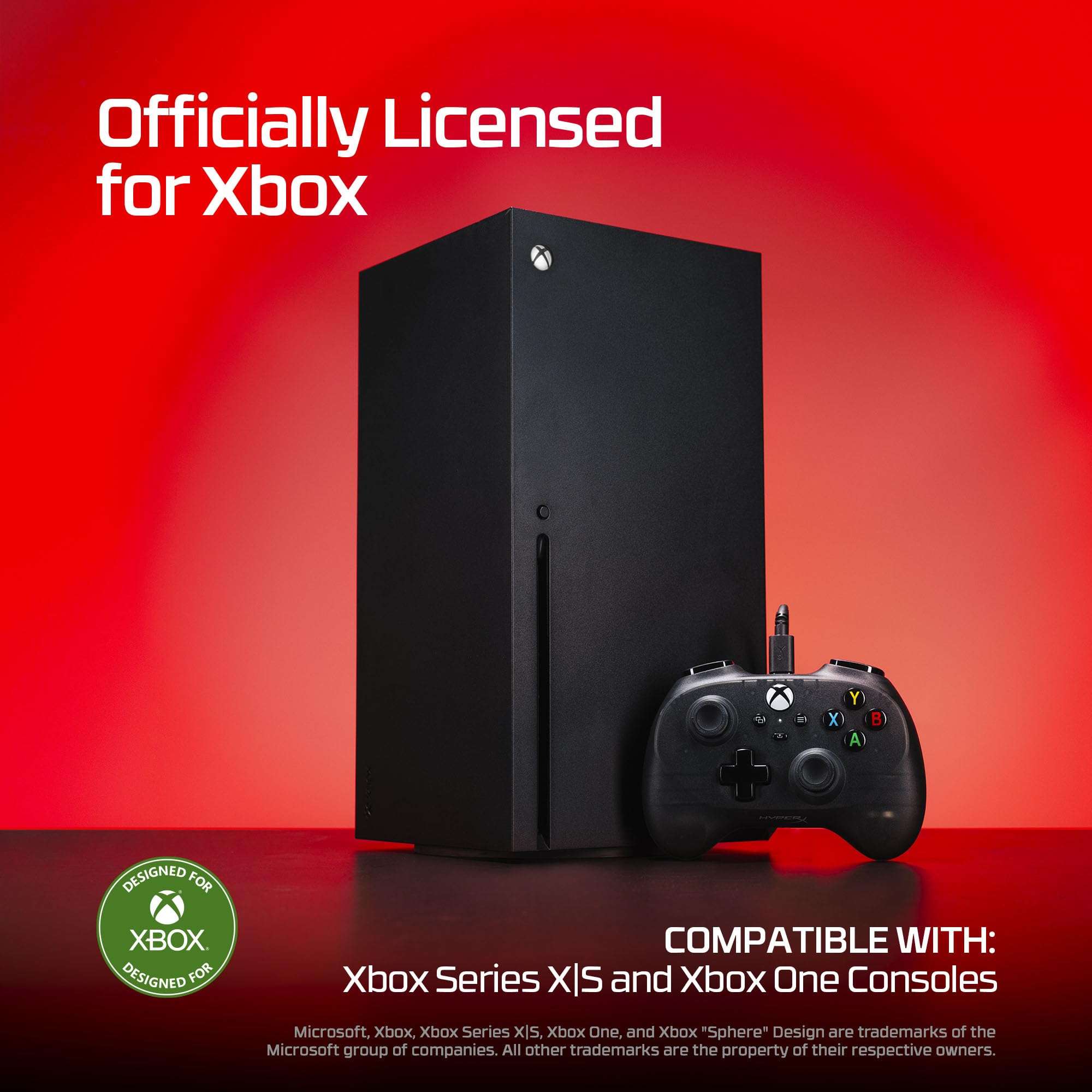 HyperX Clutch Tanto – Mini Wired Gaming Controller for Xbox Series X|S Licensed Compact Full Featured Wired Black 3