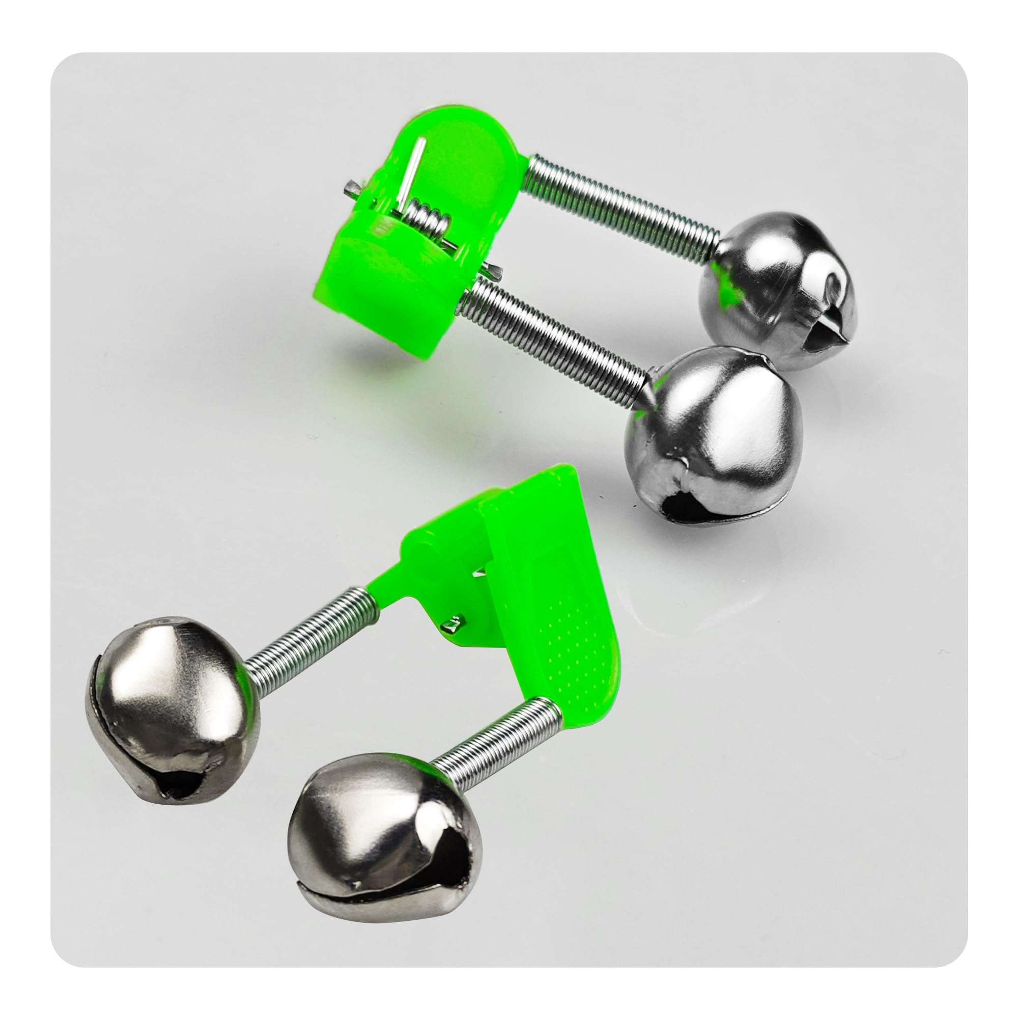 Runseaway 25Pcs Plastic Fishing Rod Alarm Bells, Dual Alert Clip On Bell for Fishing Rods, Loud Plastic Fish Bite Alarm, Fishing Bells Suitable for All Types of Fishing Rods 4