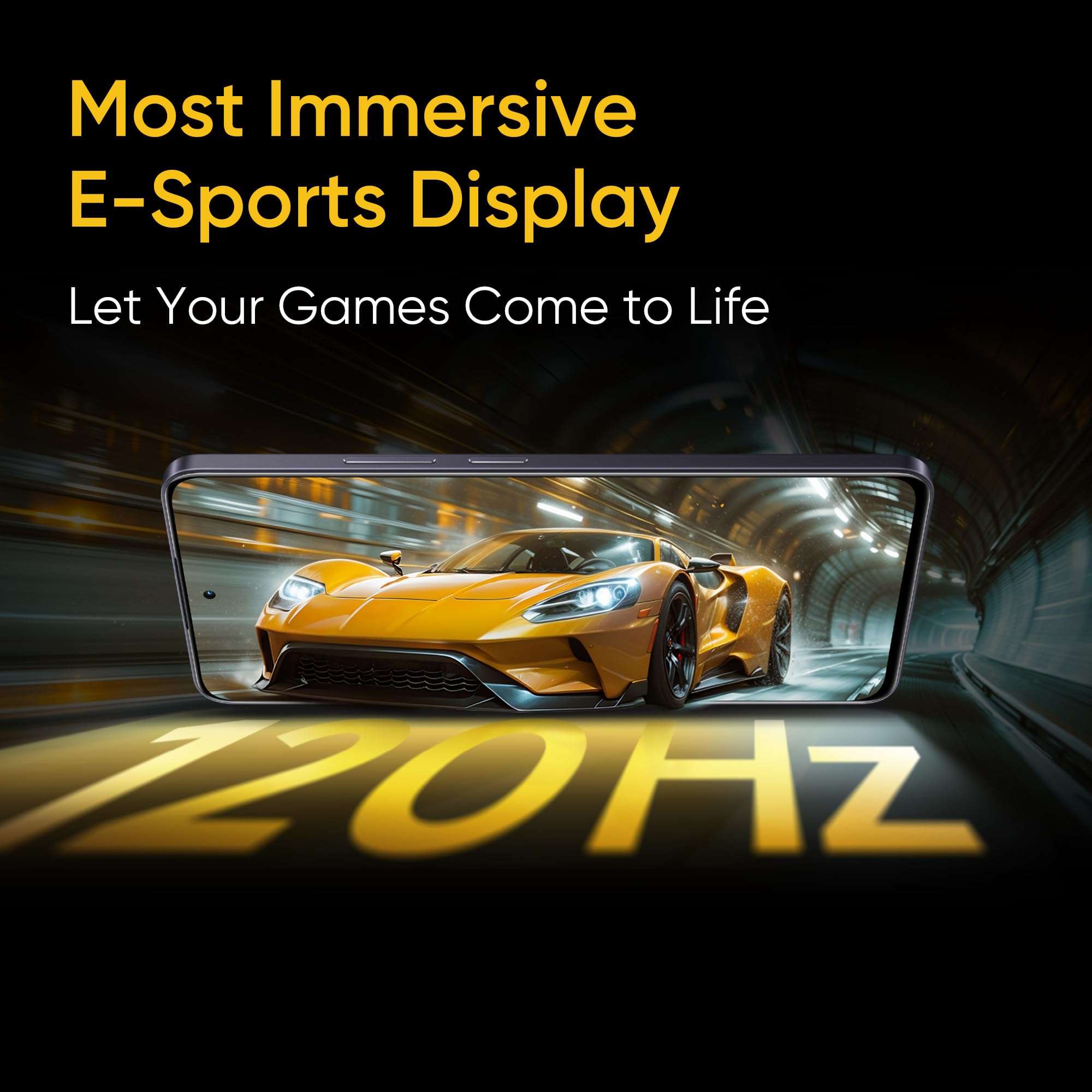 realme NARZO 70 Turbo 5G (Turbo Yellow,6GB RAM,128GB Storage) | Segment's Fastest Dimensity 7300 Energy 5G Chipset | Motorsports Inspired Design 5