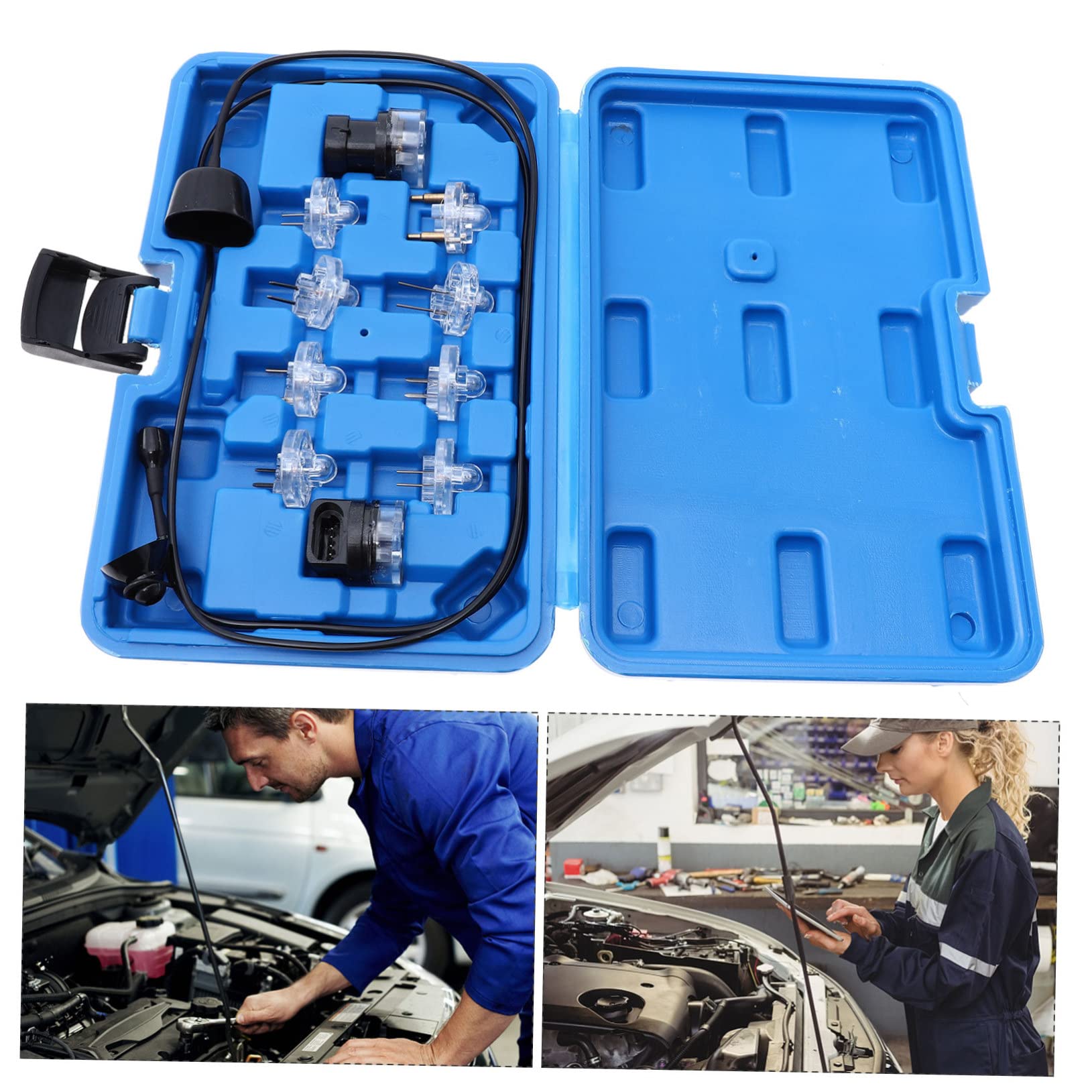 VOSAREA 11-Piece Car Repair Tool Set Circuit Tester Injector Pulse Tester Kit Long-Lasting for Mechanics 5