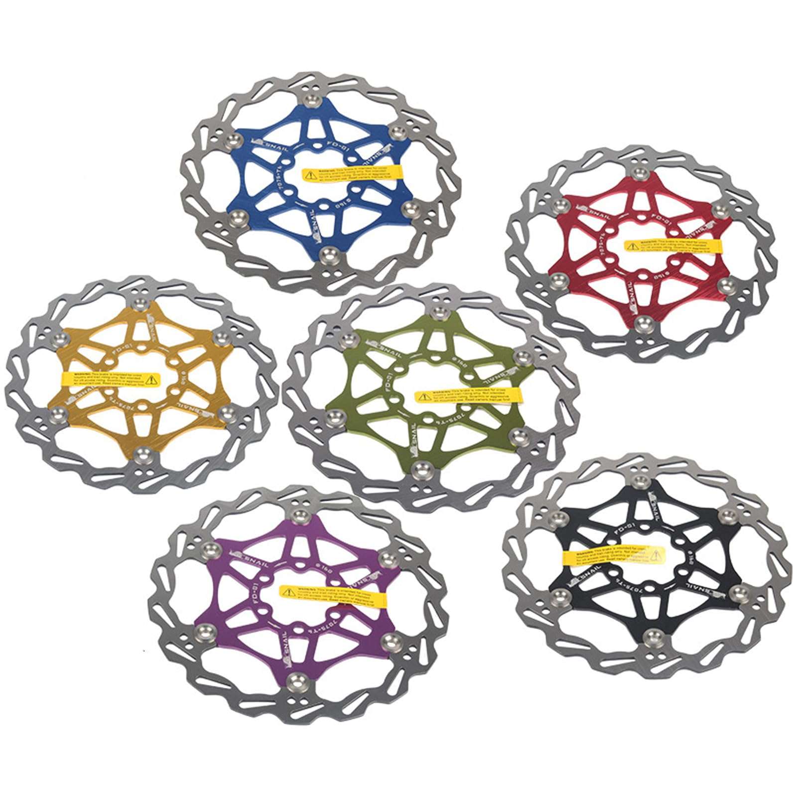 Meteorolite Bicycle Disc Brake Rotors 160mm 180mm 203mm Bike Rotors with 6 Bolts for MTB Mountain Road Bikes BMX 2