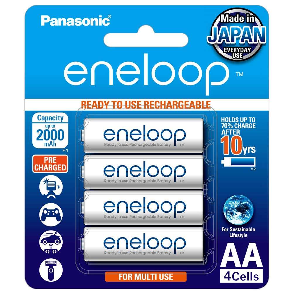 Panasonic Eneloop Ni Mh Aa Rechargeable Battery,Low Self Discharge && CR-2032 Lithium Coin Battery 3v - Pack of 5 Provide Long Lasting Power in a Variety of Devices,from keyless-Entry fobs to Toys 3