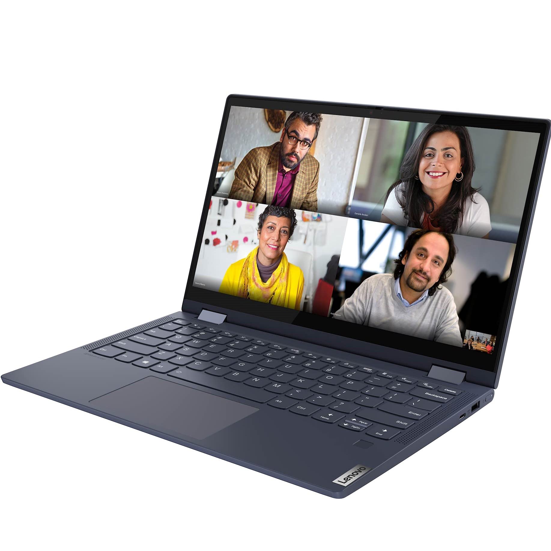 Lenovo Yoga 6 AMD Ryzen 7 5700U 13.3" (33.782cm) FHD IPS 2-in-1 Convertible Touchscreen Laptop (16GB/1TB SSD/Windows 10/MS Office/Backlit Keyboard/Fingerprint Reader/Abyss Blue/1.31Kg), 82ND004GIN 3