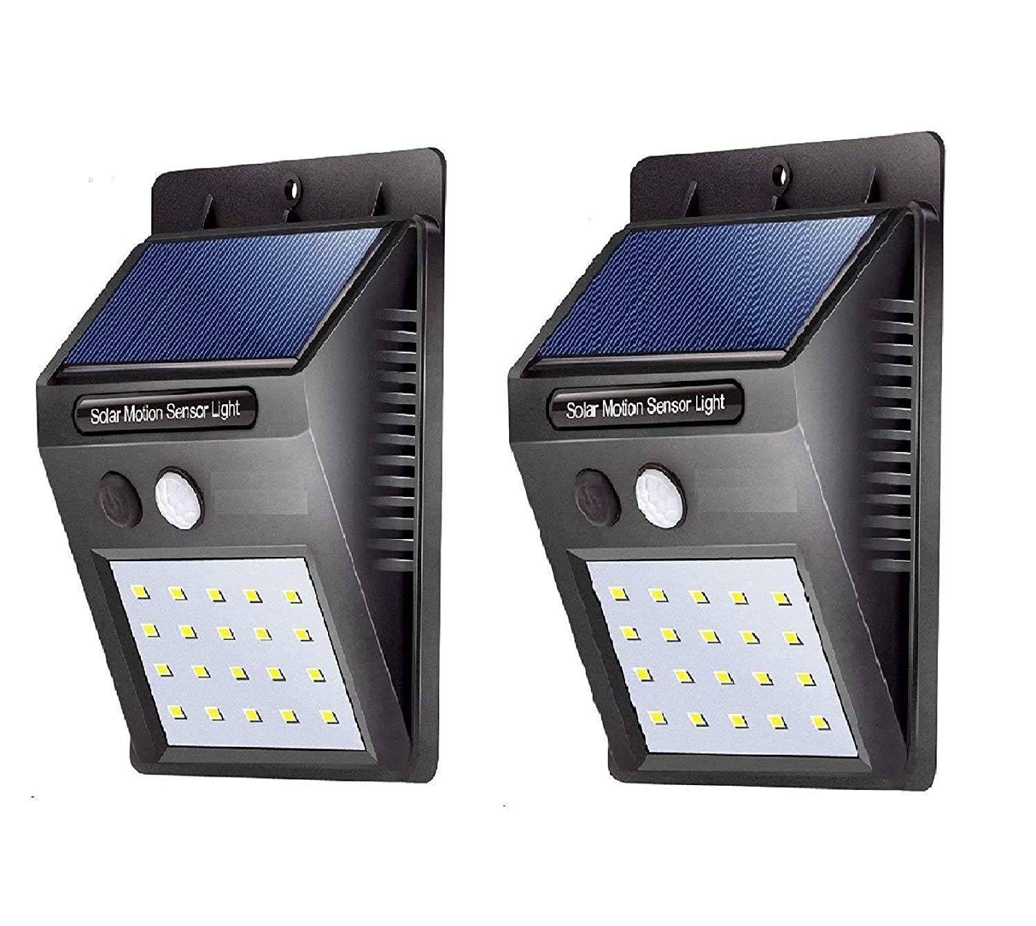 Exxelo Solar Power LED Light Outdoor Motion Activated Sensor for Home Garden, Balcony, Main Door 1