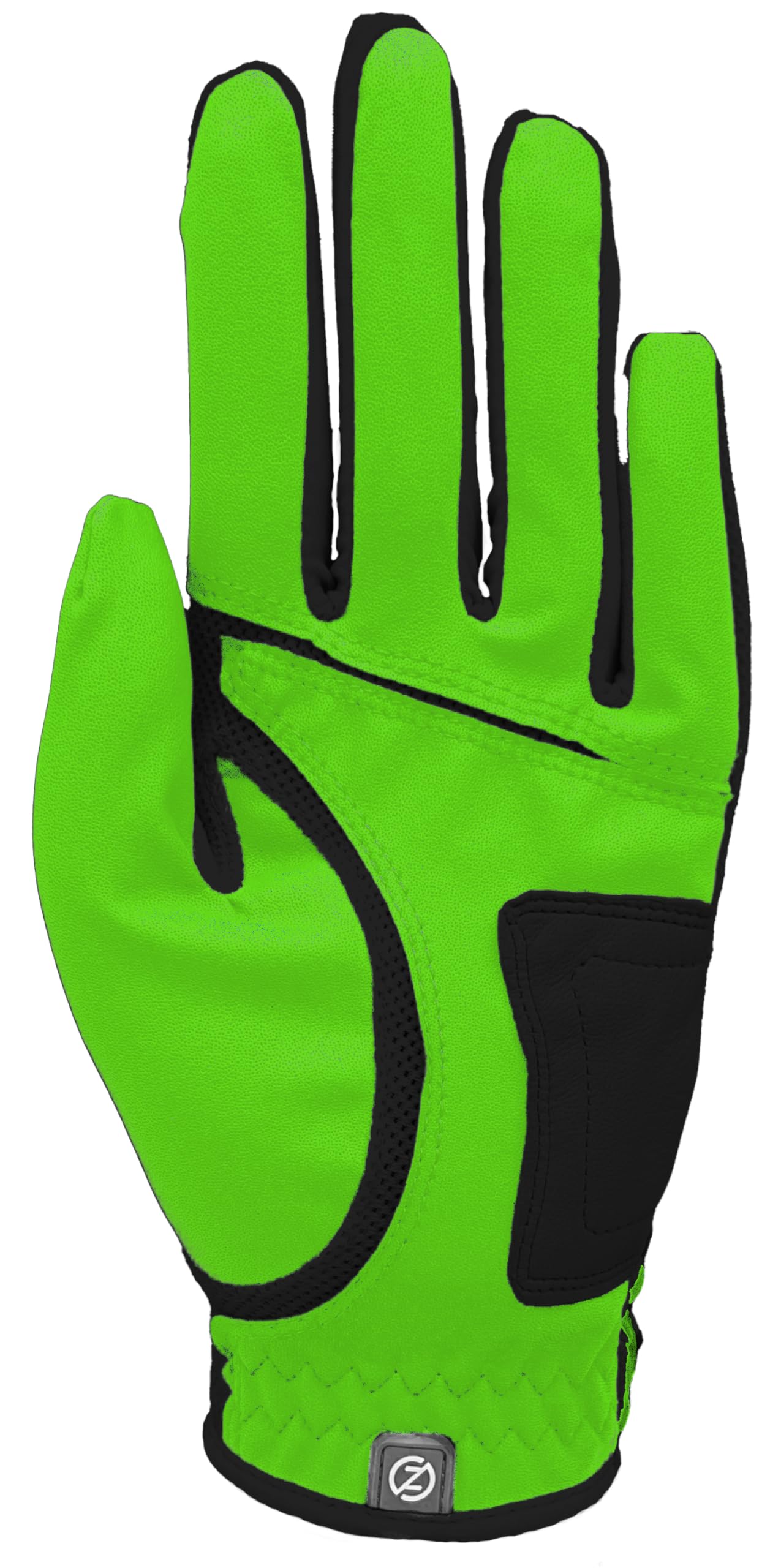 Zero Friction Junior Golf Gloves, Left Hand, One Size Golf, Lime Green 2