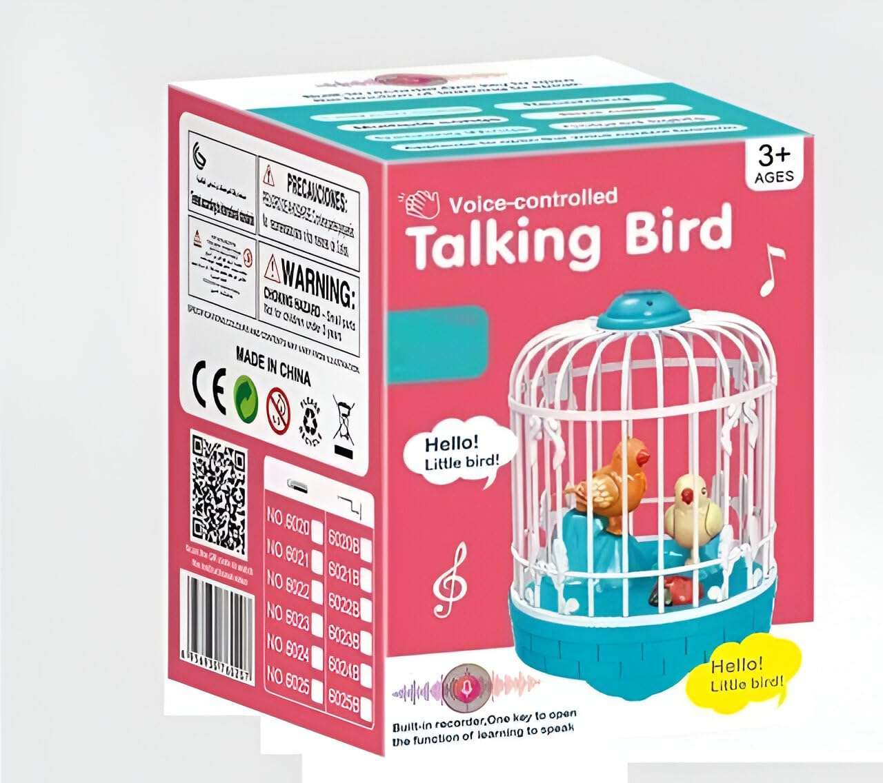 OM SAI Talking Bird Toy for Kids | Singing & Chirping Bird Toy | Interactive Toy & Repeat What You Said | Voice Repeats Funny Gift Interactive Toys (Multicolor) 3