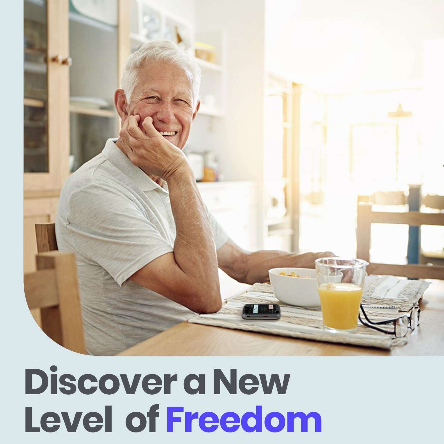 LogicMark Freedom Alert Max: Cellphone with Medical Alert System for Seniors and Elderly. Featuring GPS Services, Fall Detection, Geofencing, U.S. Based Monitoring, Subscription Based 6