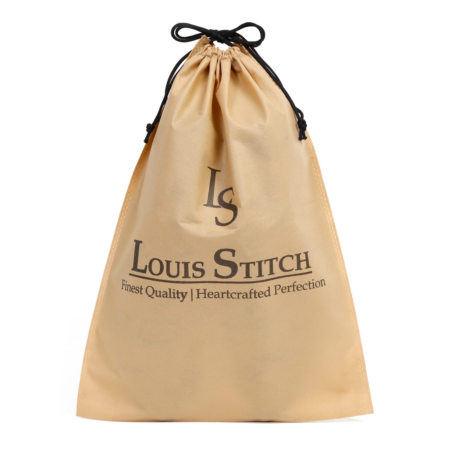 LOUIS STITCH Non-Woven Shoe Bag Travel Accessories Shoes Storage Cover Waterproof String Bag's Organizer Combo for Men Women Unisex (Pack of 16) (Beige Plain & See-Thru) 6